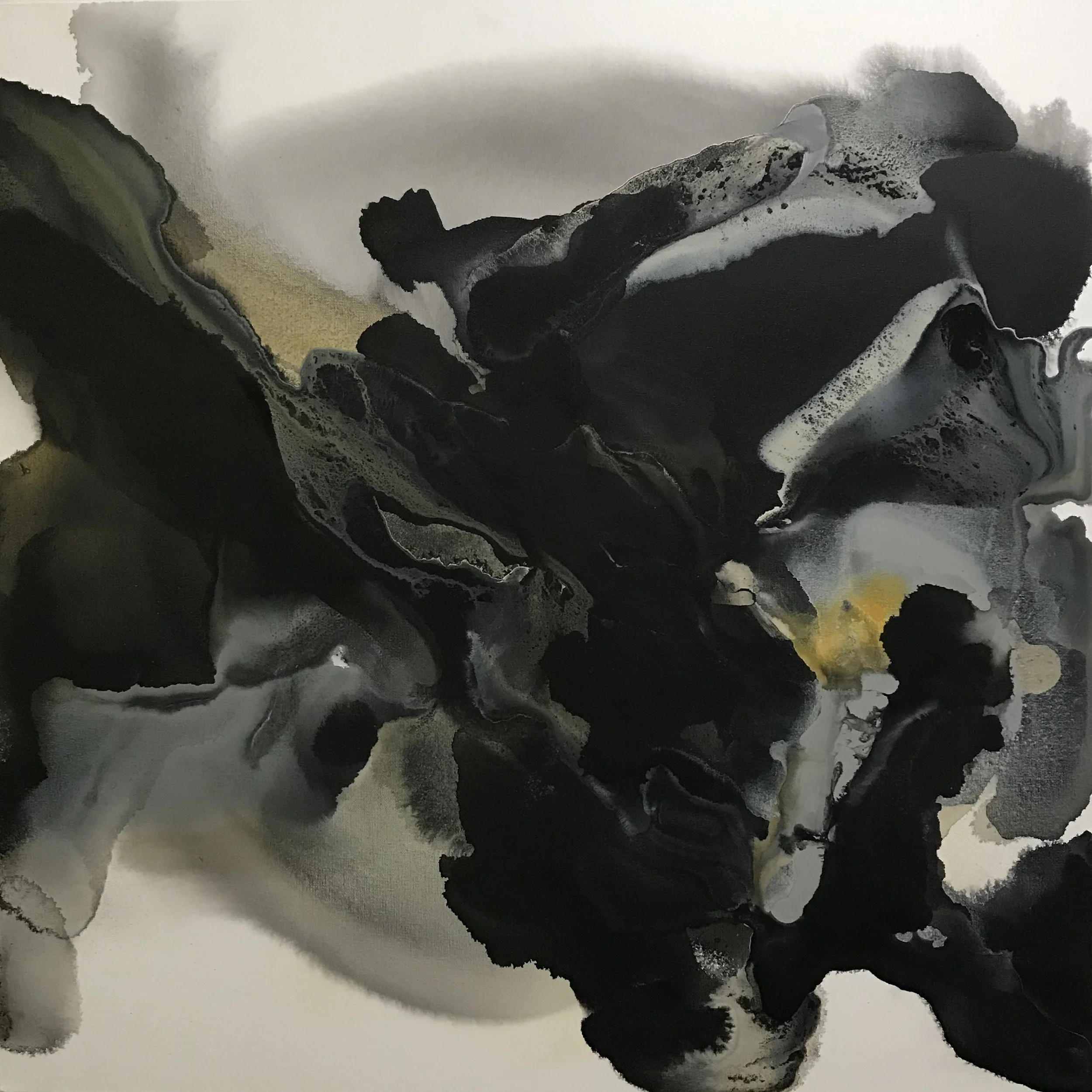 Series 16, Darkness Through Light, 36" x 36,"  Acrylic On Canvas, 2023