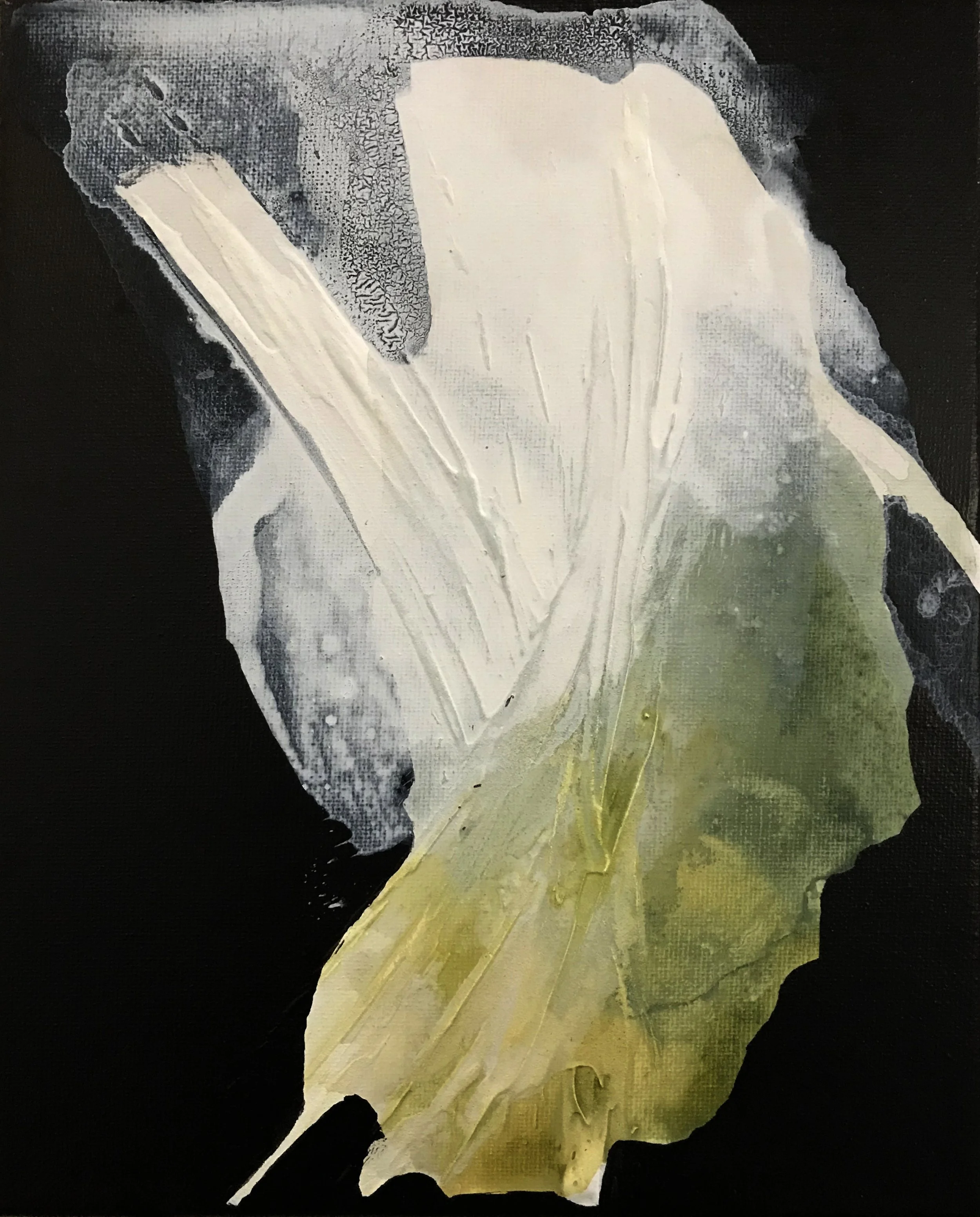 Series #17, Comfort, 10" x 8,"  Acrylic, Impasto On Canvas, 2024