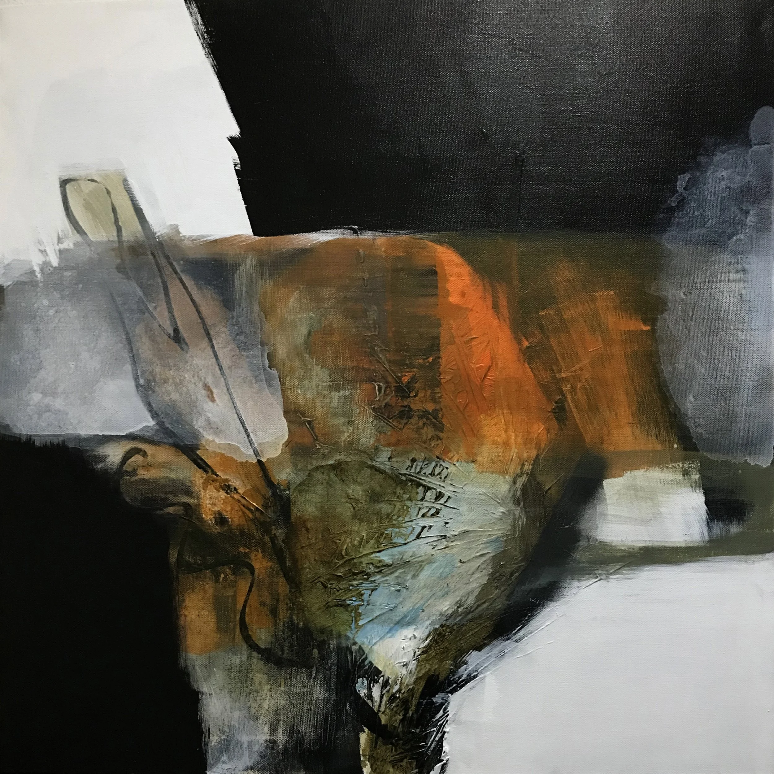 Series #17, As If In A Dream, 24" x 24,"  Acrylic, Impasto On Canvas, 2024