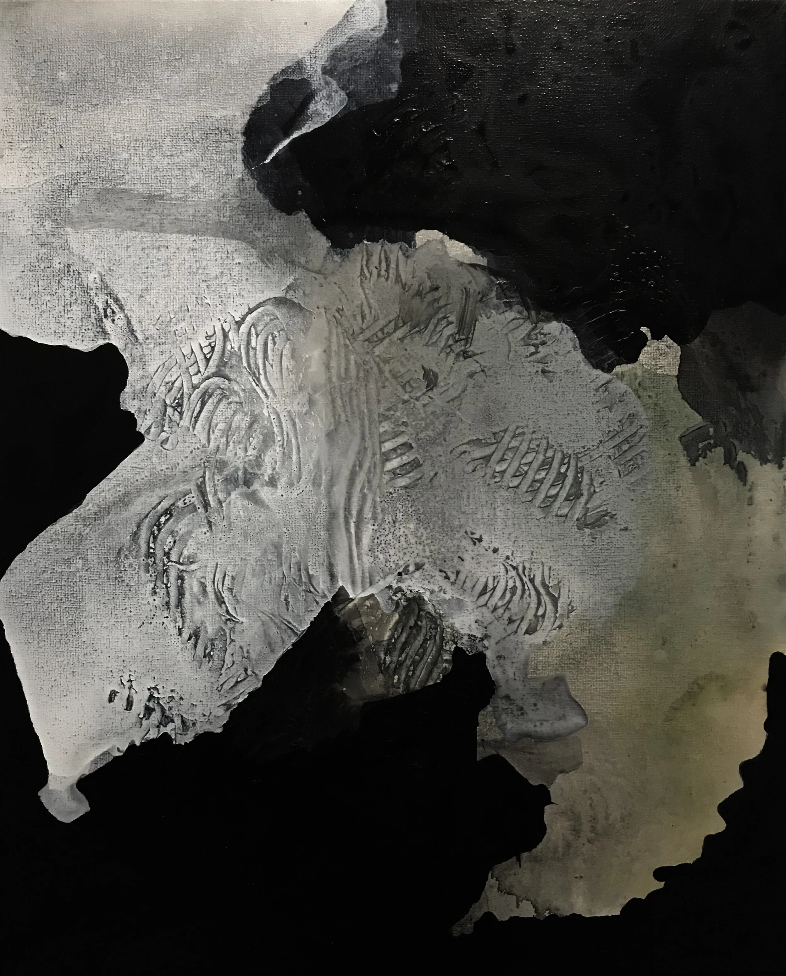 Series #17, Don't You, 20" x 16,"  Acrylic, Impasto On Canvas, 2024