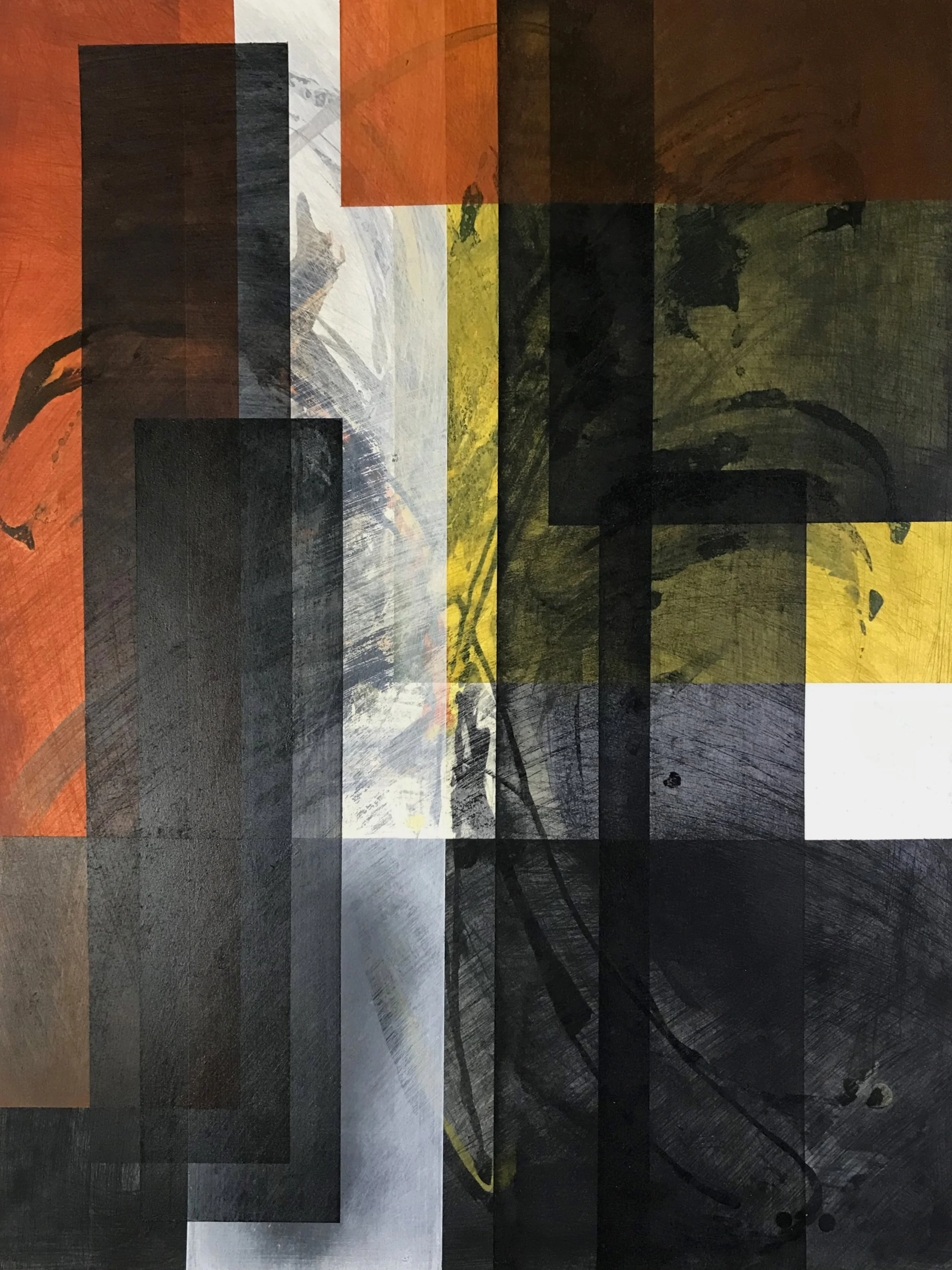 W an T , #141, 24" x 19,"  Oil & Ink On Paper, 2021