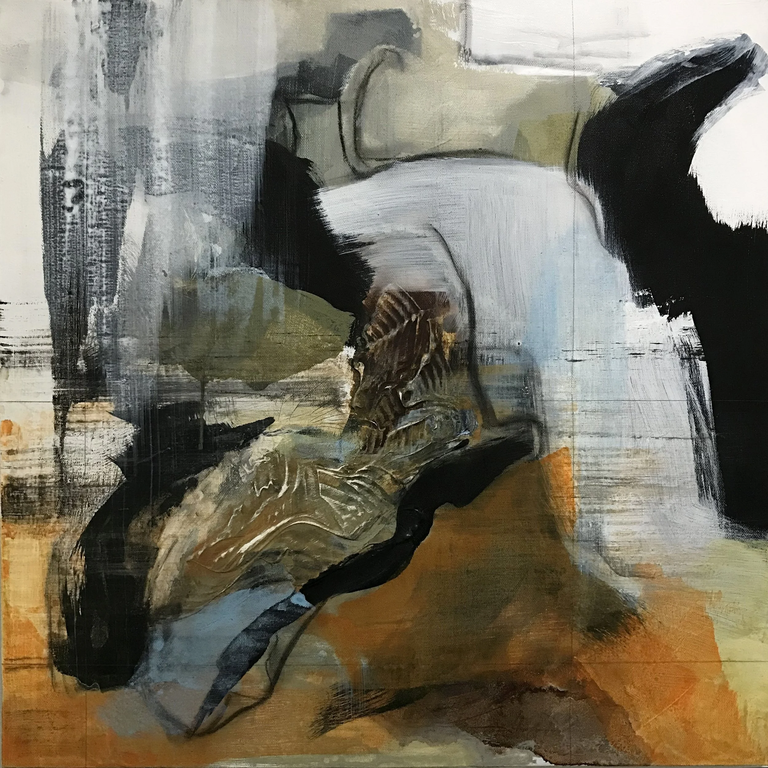 Series #17, Play Bother, 24" x 24,"  Acrylic, Impasto On Canvas, 2024