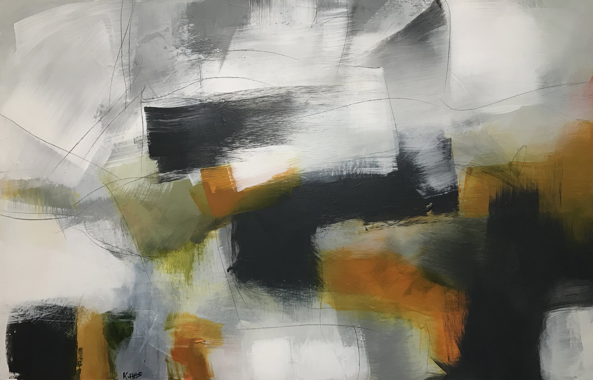 Of & Being, The Being Came To Me One Day, 30" x 48,"  Acrylic On Canvas