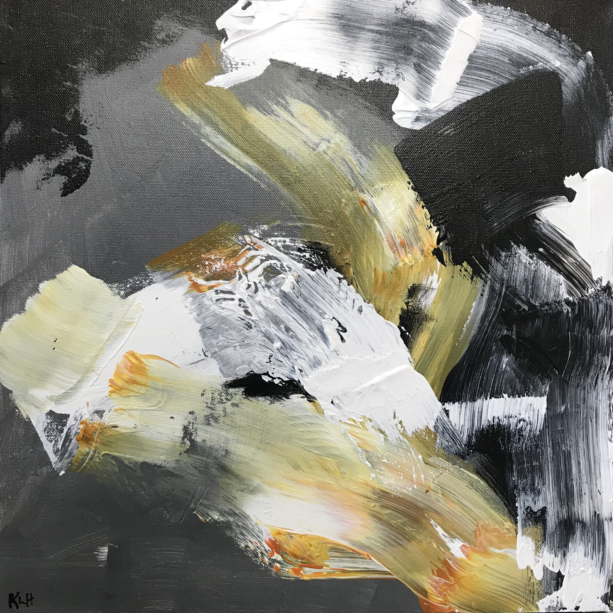 Shout It In, 15" x 18," acrylic on canvas, 2025