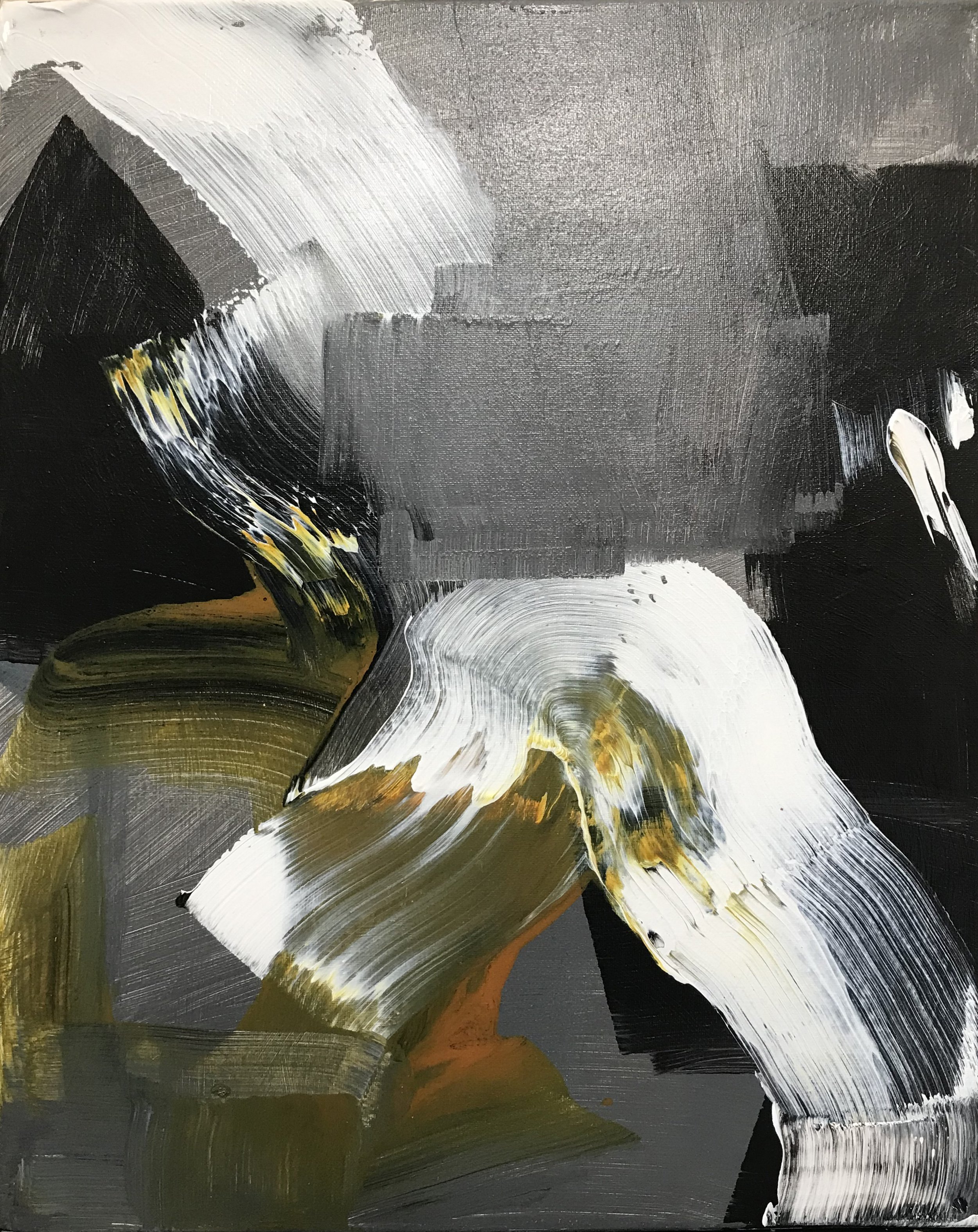 Into Everywhere, 20" x 16," acrylic on canvas, 2025