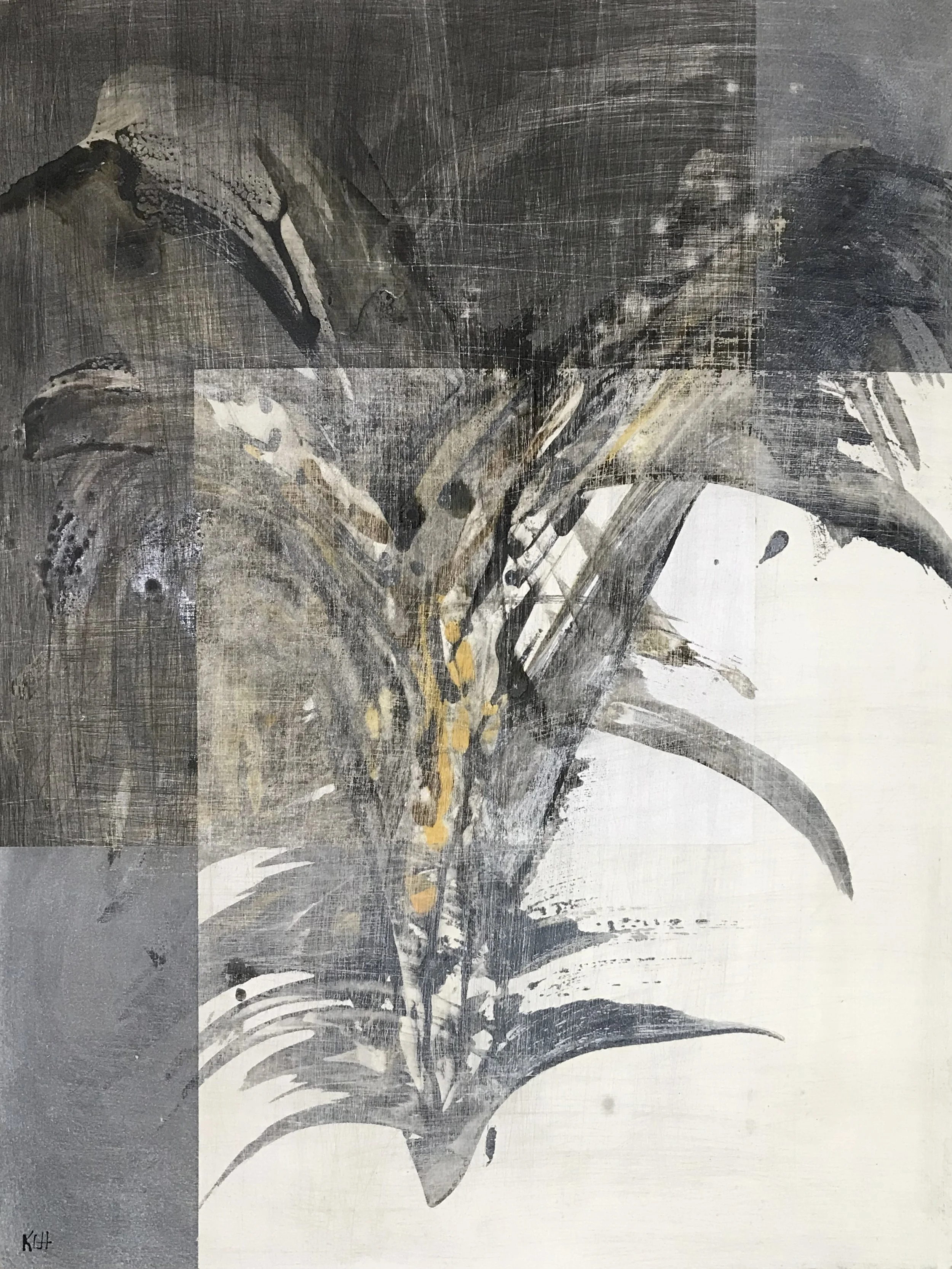 Worn & Torn, #, 96" x 19,"  Oil & Ink On Paper, 2021