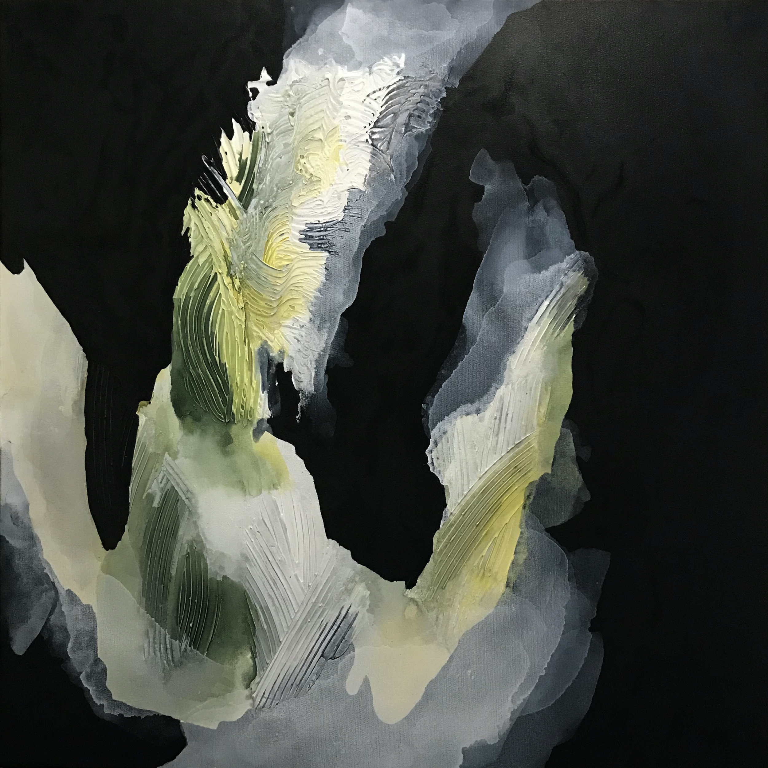 Series #17, Forever Mine, 36" x 36,"  Acrylic, Impasto On Canvas, 2024