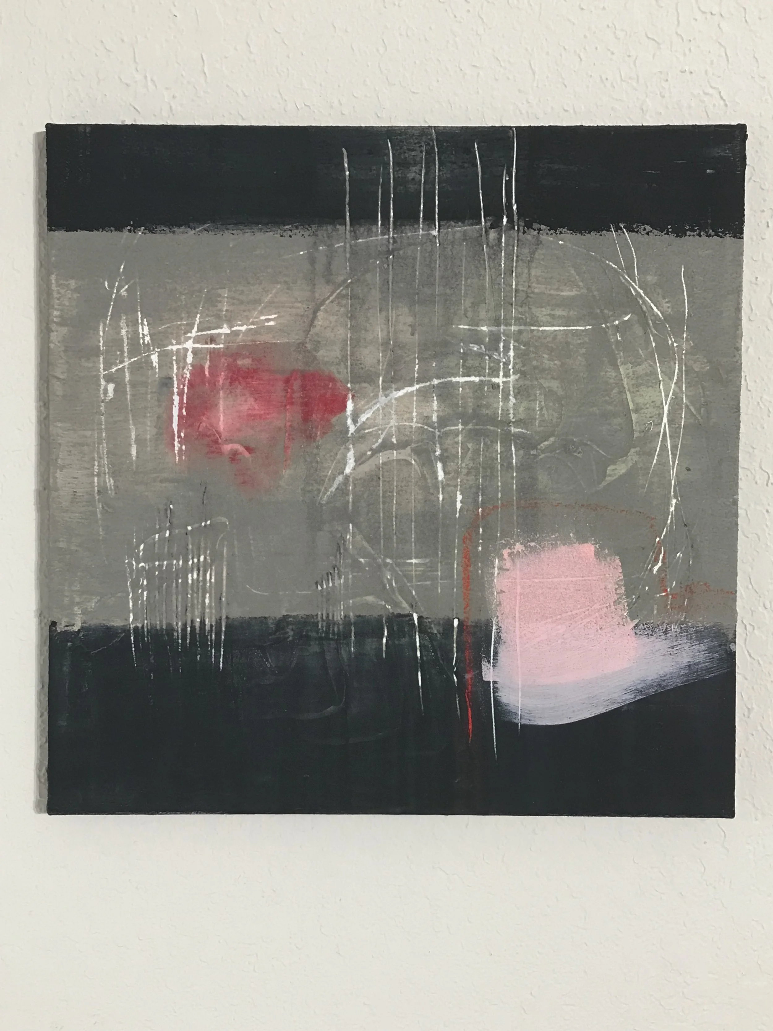 The Breath Of Memory, The Breath Made Easy #3, 18" x 18,"  Acrylic, Ink, Wax, Impasto, Acrylpro, Pastel On Canvas, 2026