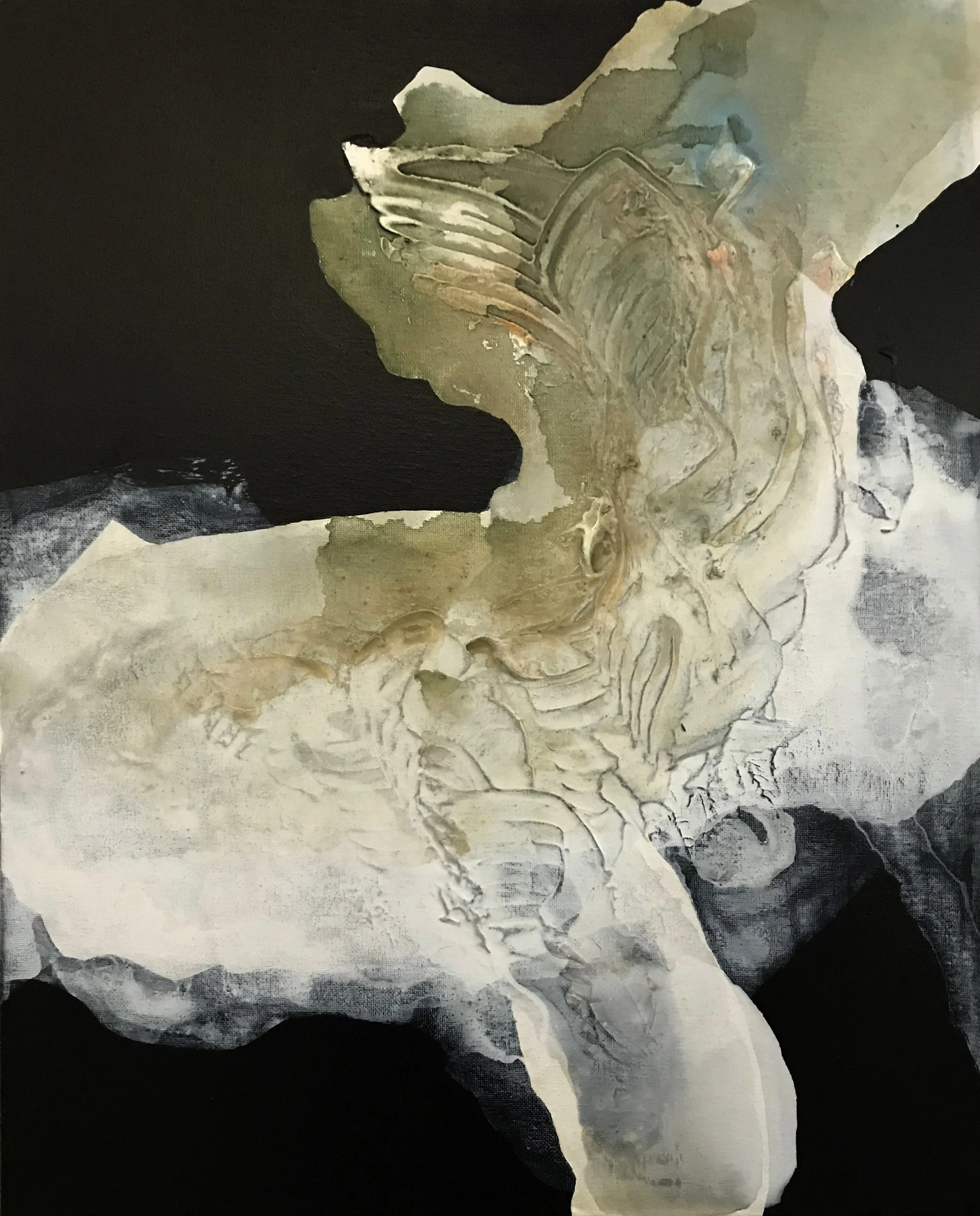 Series #17, Move Me, 20" x 16,"  Acrylic, Impasto On Canvas, 2024