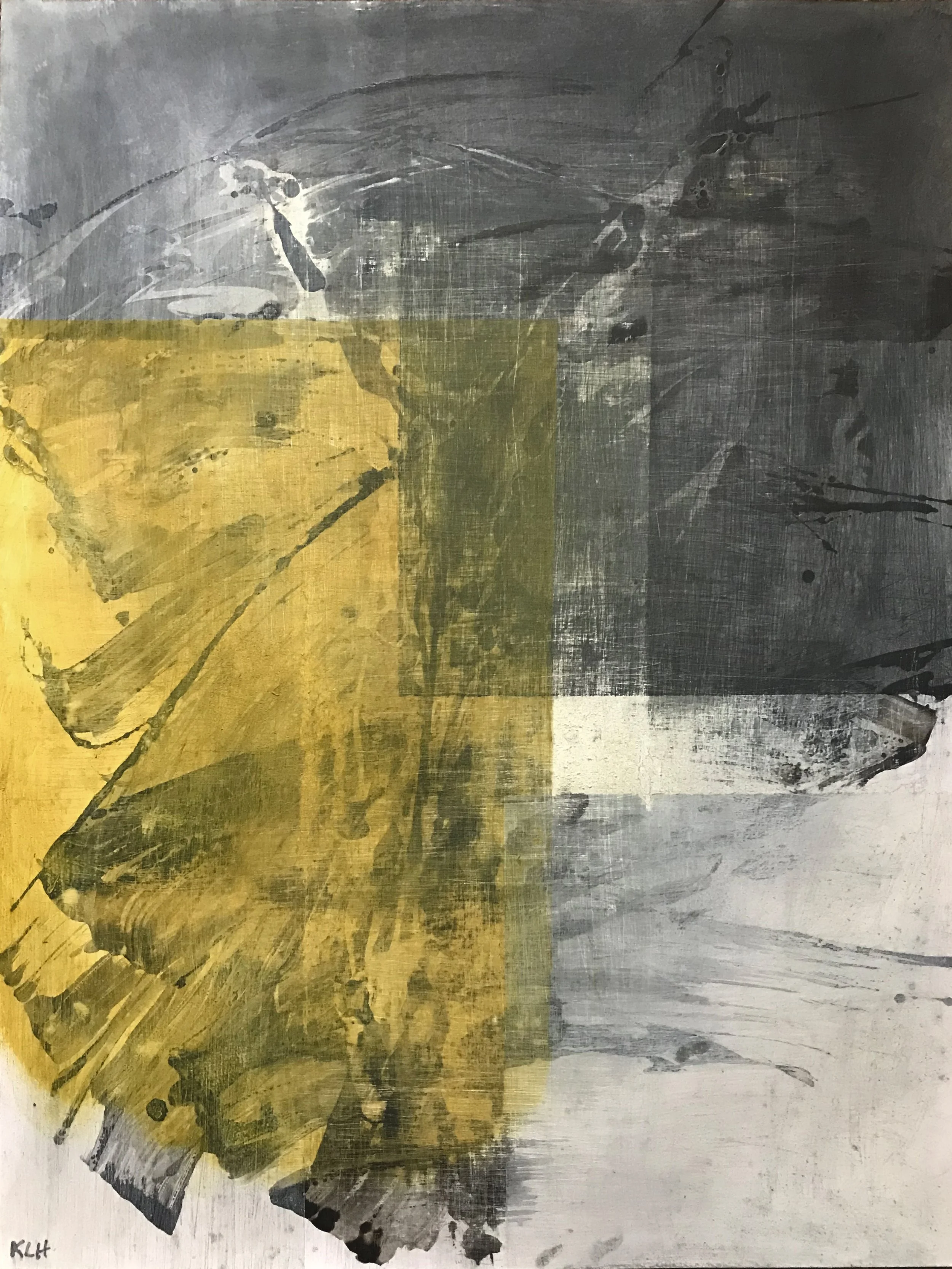 Worn & Torn, #8, 24" x 19,"  Oil & Ink On Paper, 2021