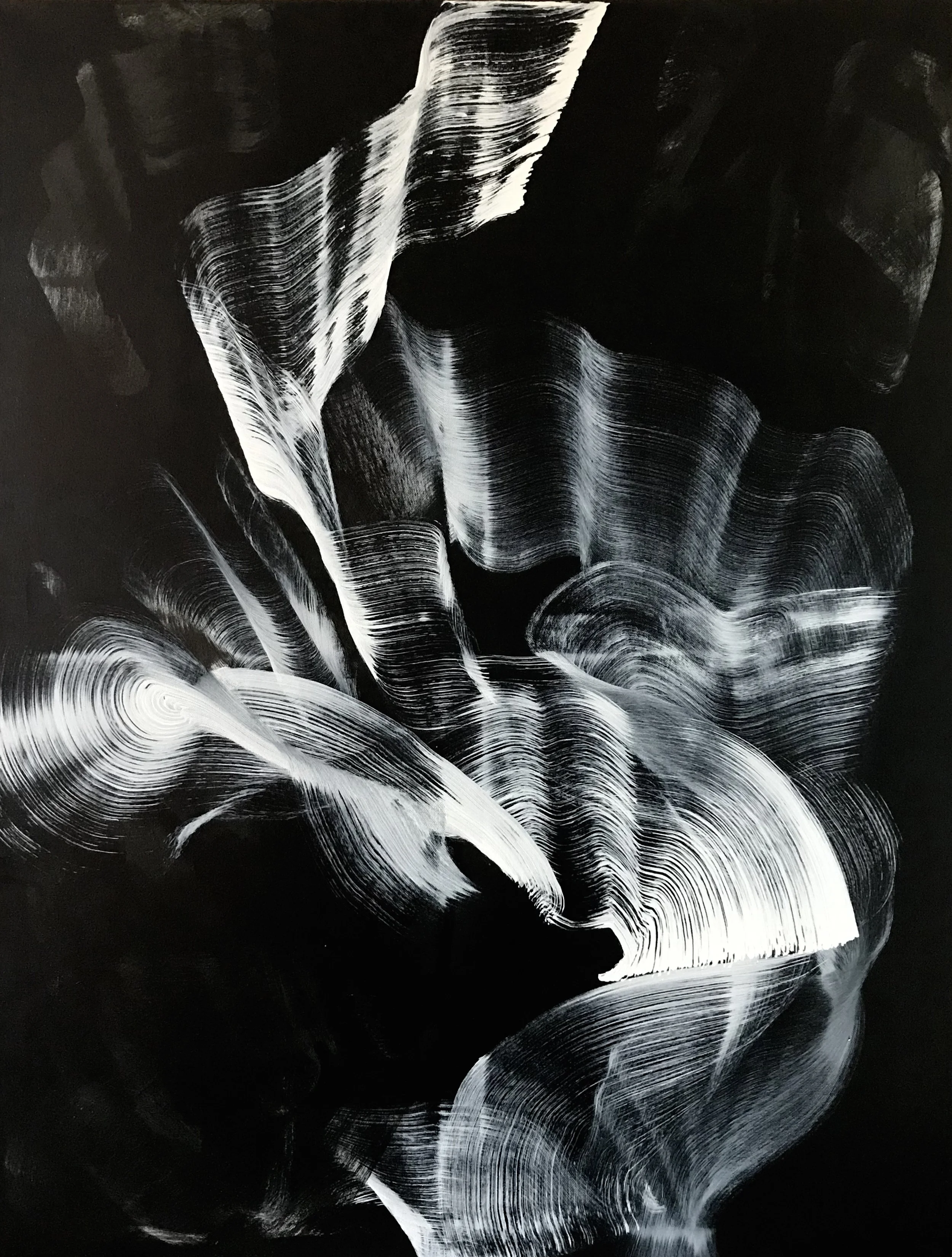 Series #17, Preview Me, 40" x 30,"  Acrylic On Canvas, 2024