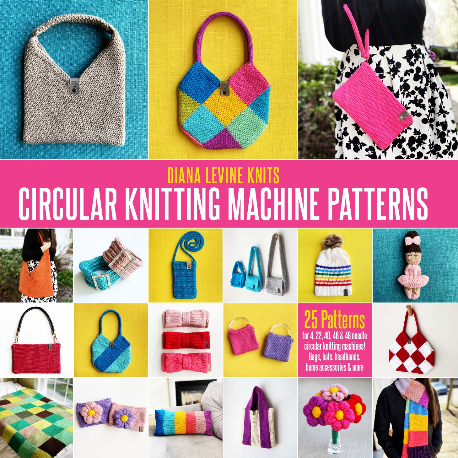 Free Wreath Scarf, Addi + Sentro Circular Knitting Machine Pattern!