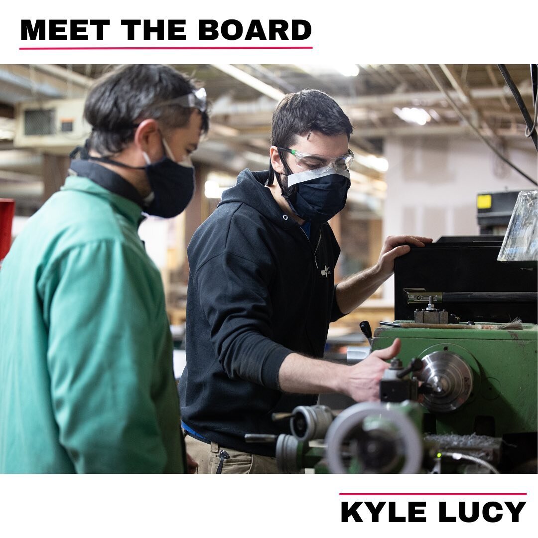 Meet our Board : Kyle Lucy
Chair of the Board, he/him

Kyle has always enjoyed working with his hands and channeled that interest into a mechanical engineering degree from Georgia Tech. Upon graduation, Kyle lost access to the campus Invention Studio