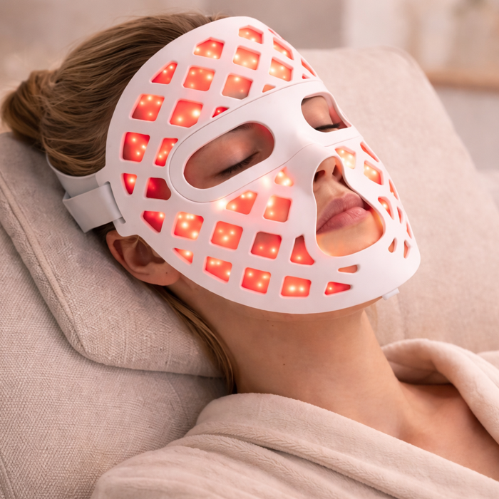 Red Light Therapy Face Mask: 4 Wavelengths, 30 Min Sessions | LumaGlow
