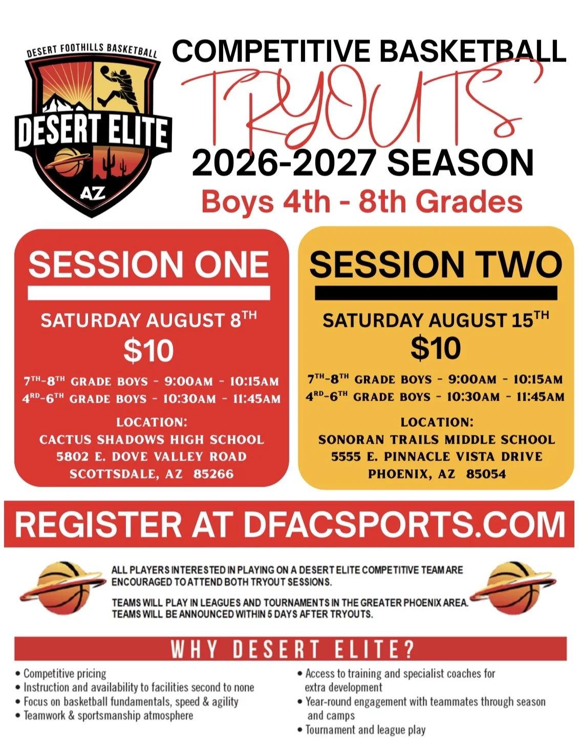 2026/27 Tryouts