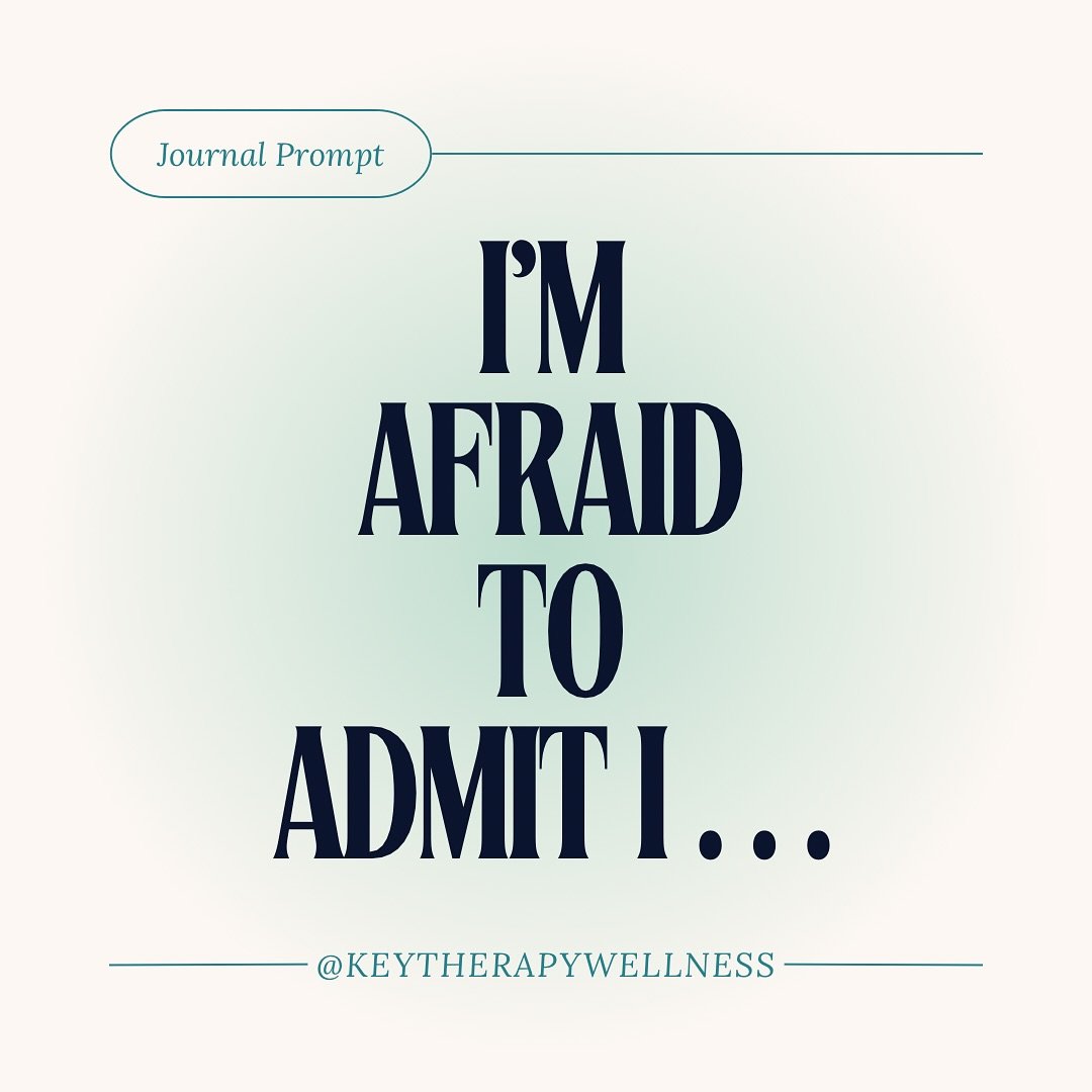 Today can be a chance to be honest with yourself. 

For today&rsquo;s journal or therapy inspiration , what is something you&rsquo;re afraid to say aloud.  It might even be difficult to write down. I  invite you to give yourself permission to let the