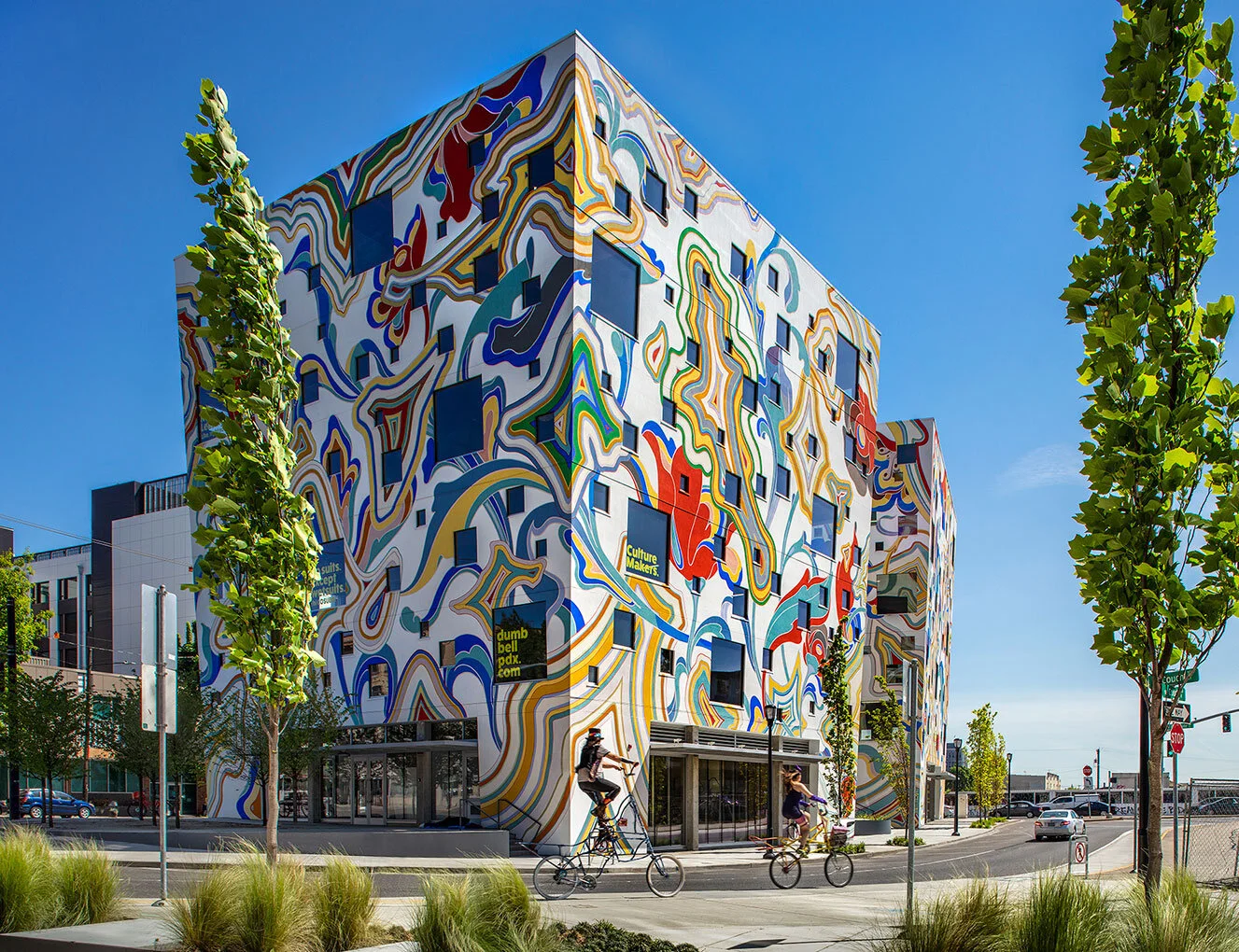 The Fair-Haired Dumbbell building at East Burnside and Northeast Martin Luther King Jr. Boulevard in Portland.