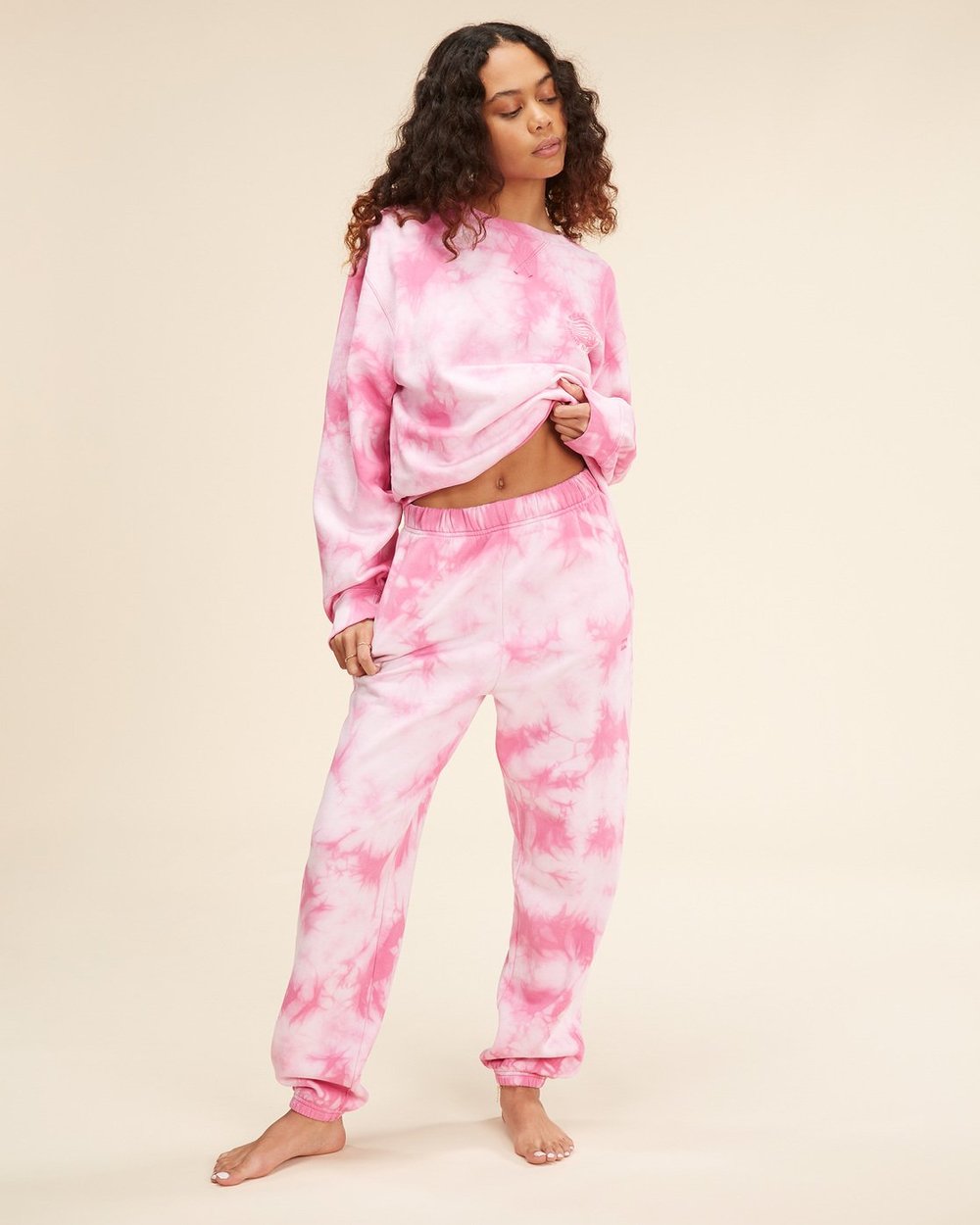 Billabong - Tie-Dyed High-Waist Sweatpants
