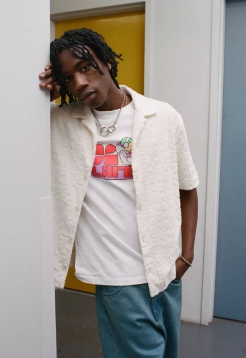 Urban Outfitters - Textured Pattern Terry Shirt