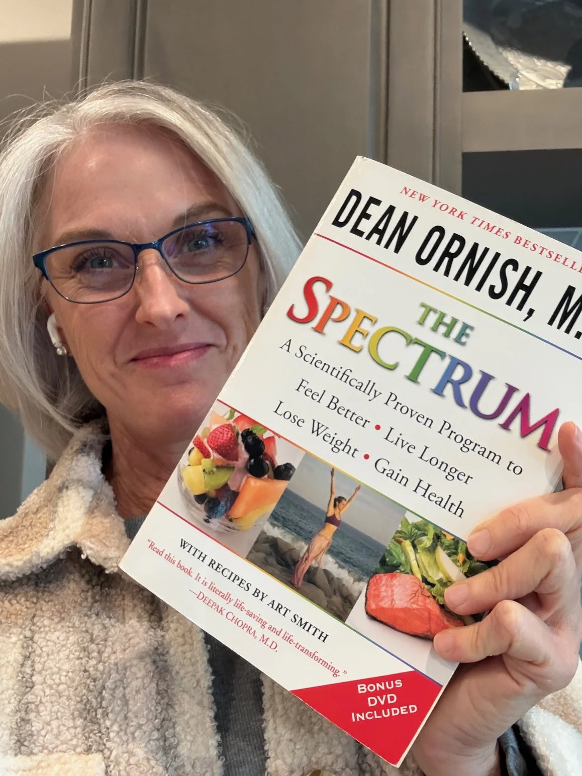 Melissa like Dr. Ornish's book The Spectrum