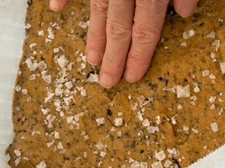 Sprinkle with flake salt