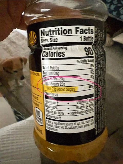 High added sugars!