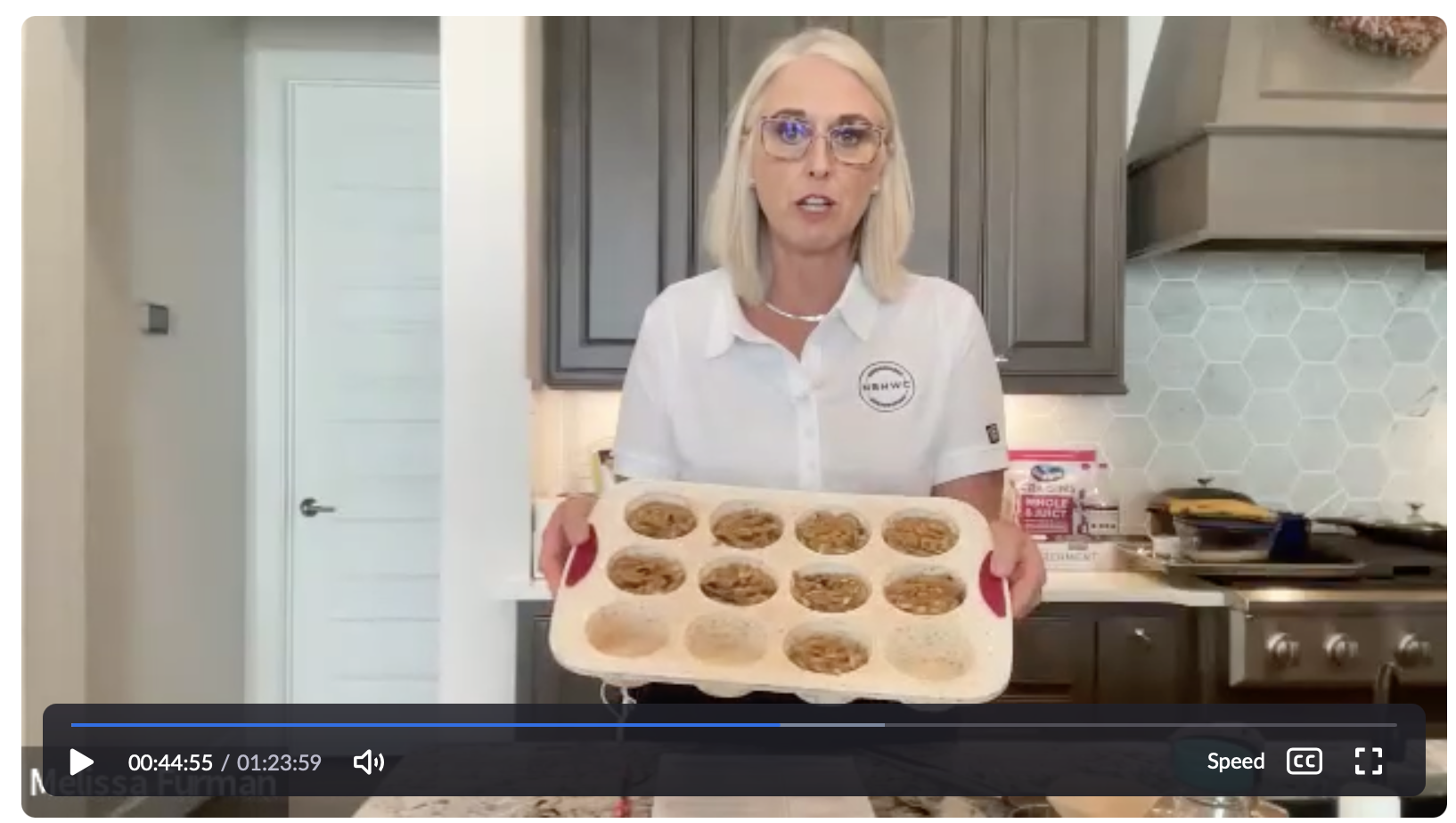 Melissa teaches online cooking workshops