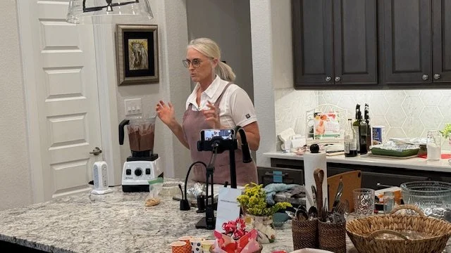 Melissa Furman, NBC-HWC Teaches whole food plant-based cooking classes