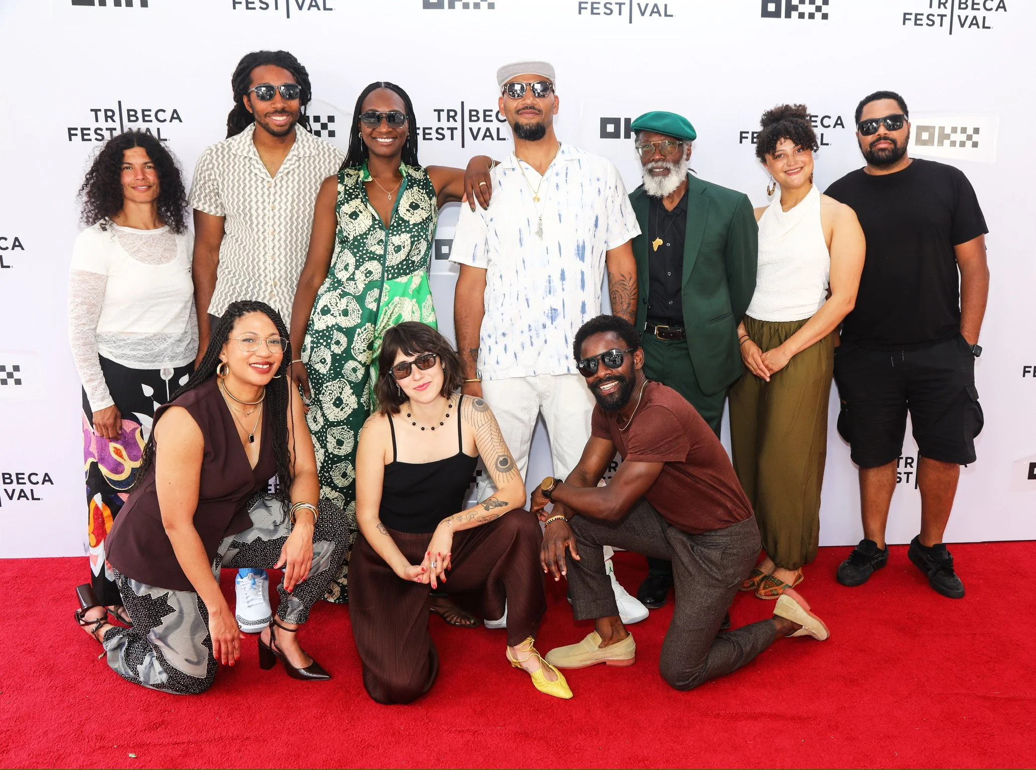 The Full Circle cast and filmmaking team on the red carpet at the Tribeca Festival world premiere.
