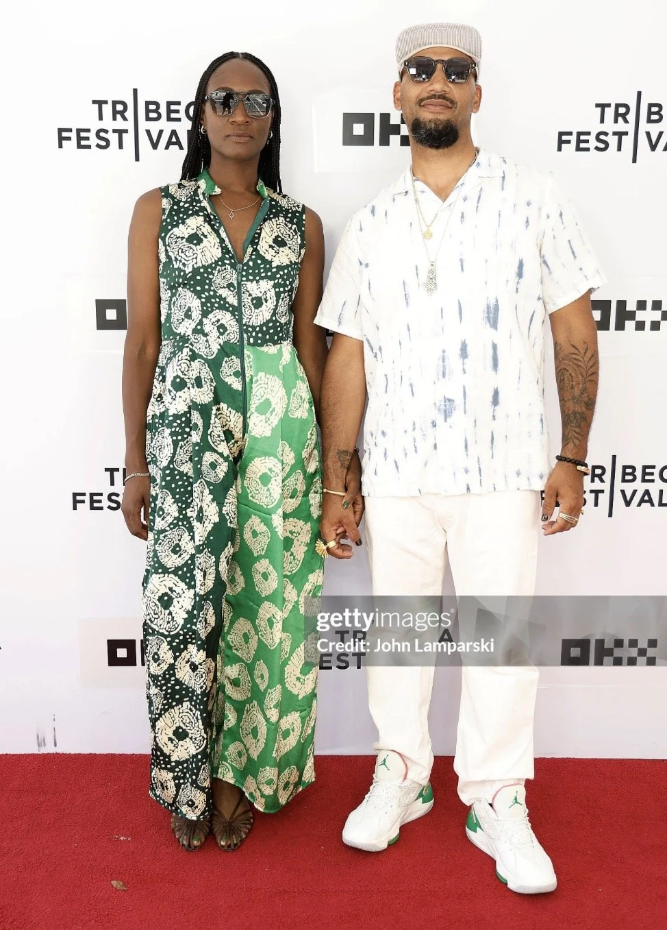 Filmmakers Rolake Bamgbose and Justice A. Whitaker at the Tribeca Festival premiere of Full Circle: The First All Black Everest Ascent.