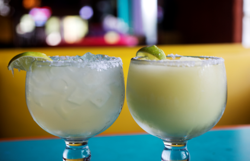 Margaritas frozen & on the rocks