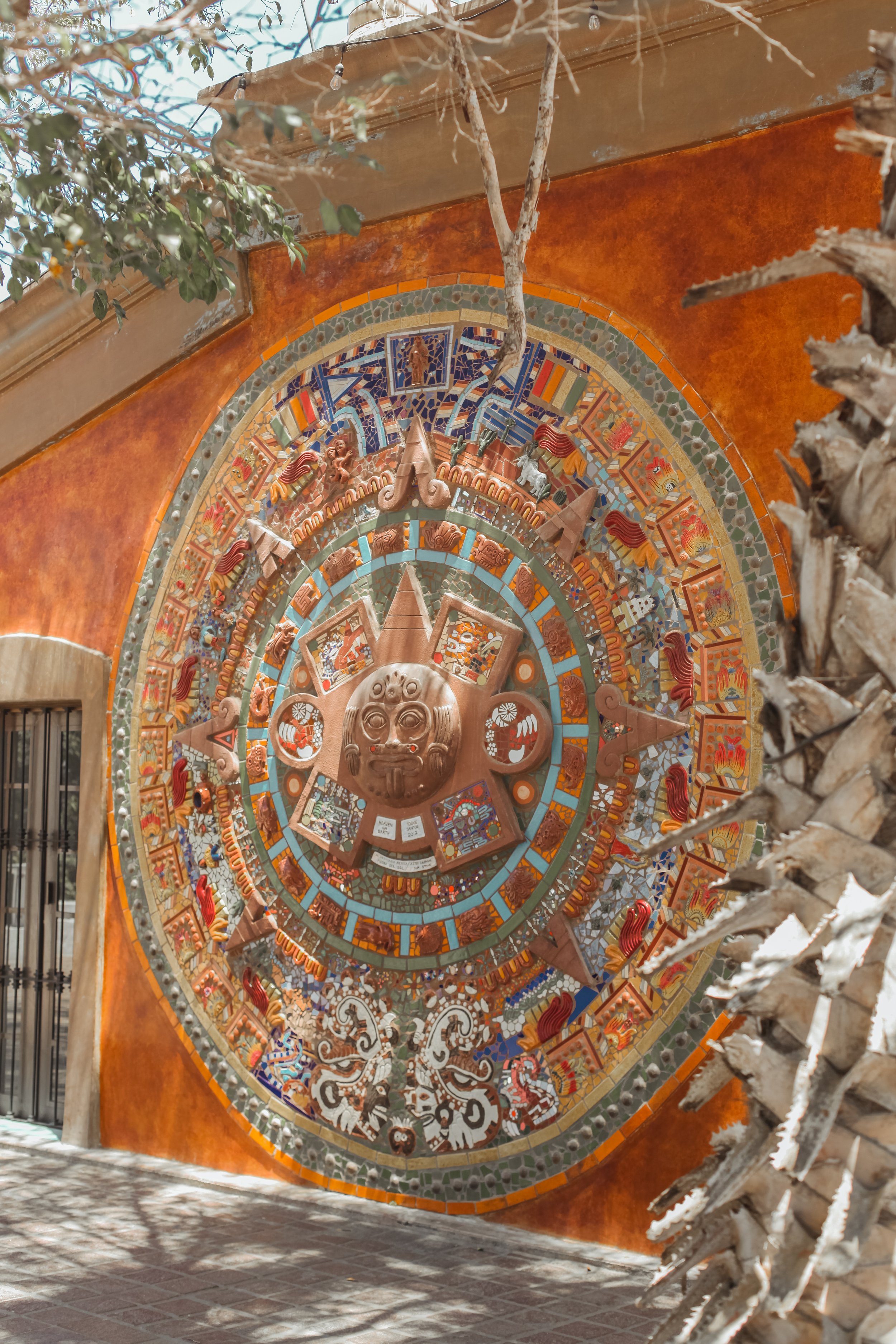 The Aztec Calendar Mural 