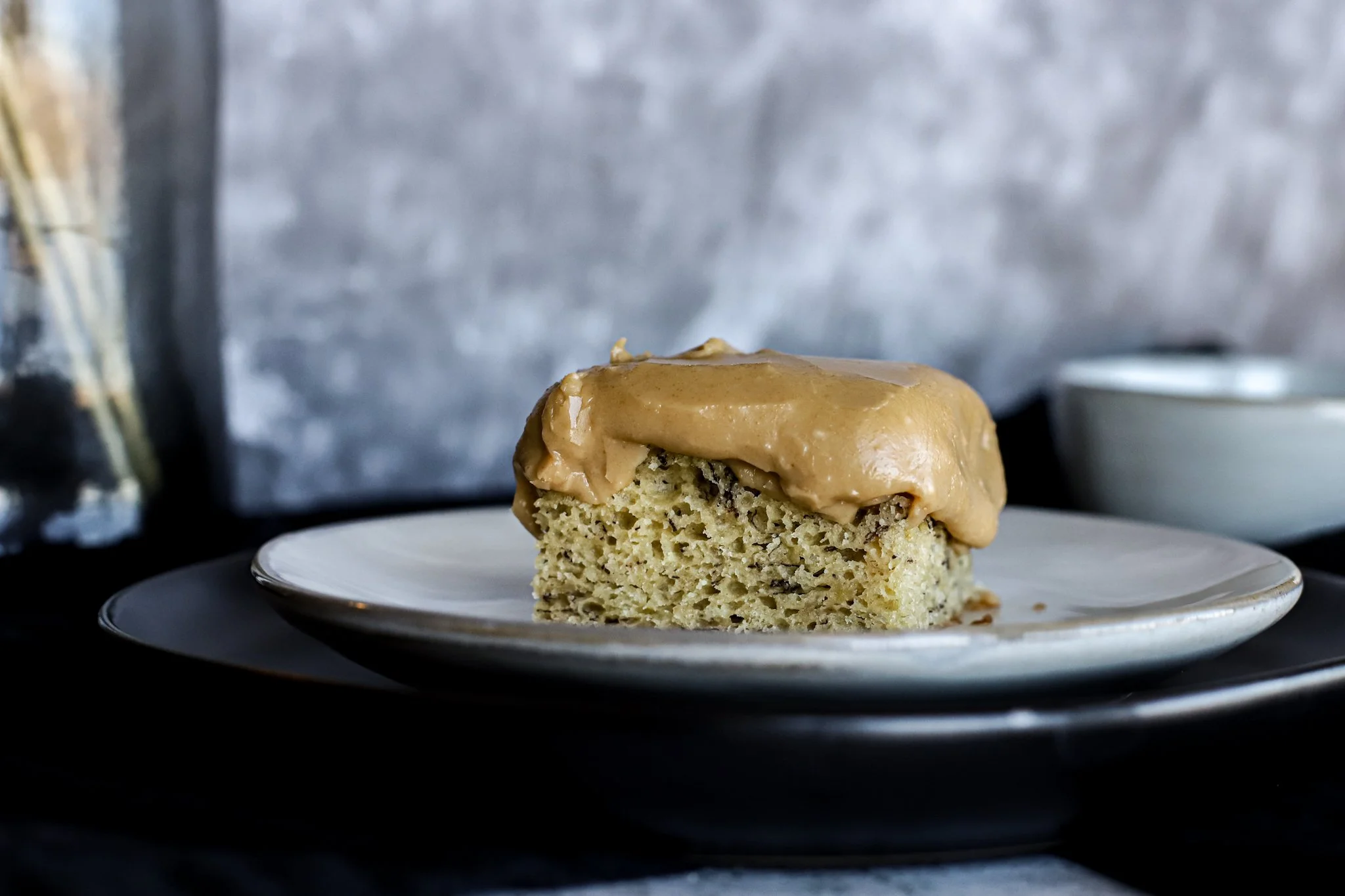 Banana Cake with Caramel Frosting