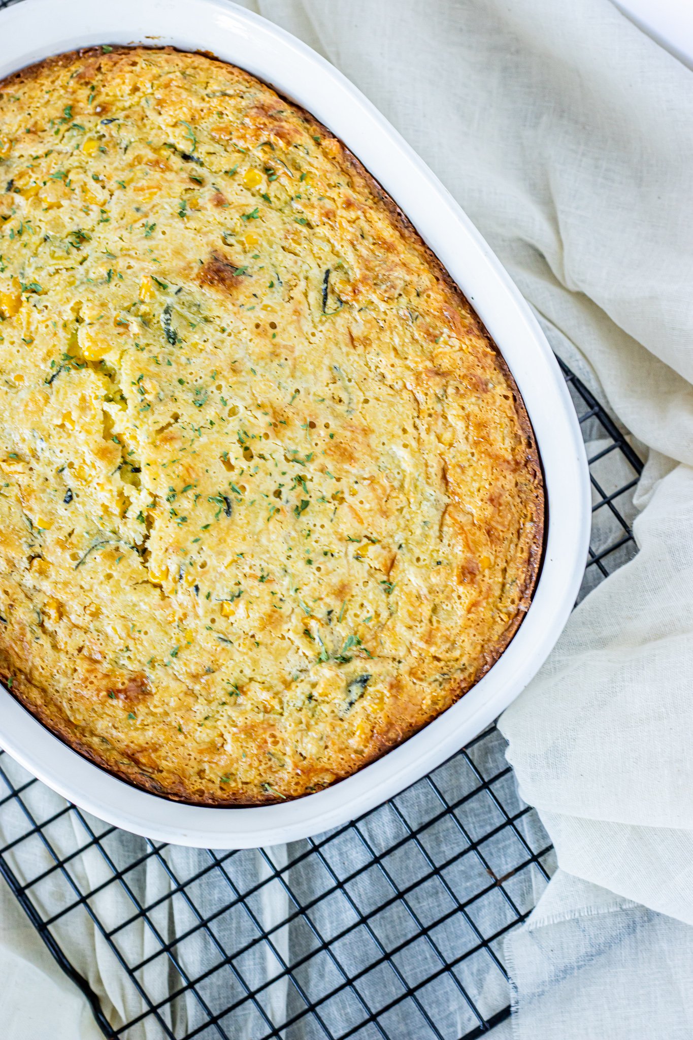 Cheesy Zucchini Cornbread