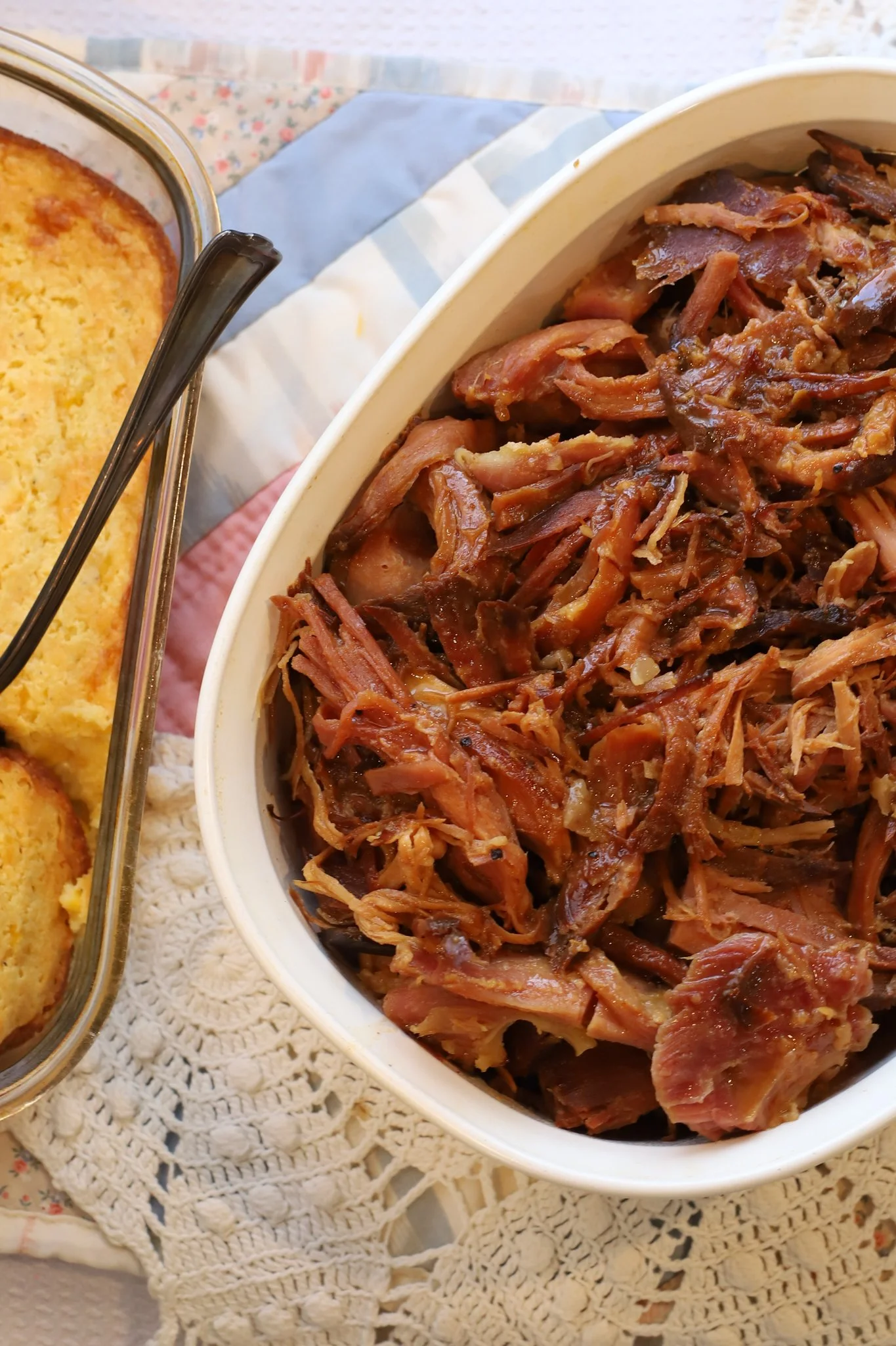 Slow Cooker Pulled Ham