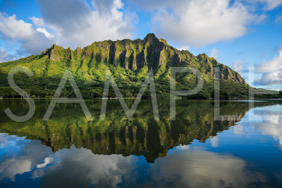 MIRROR, MIRROR Water like glass reflecting the sky and mountains