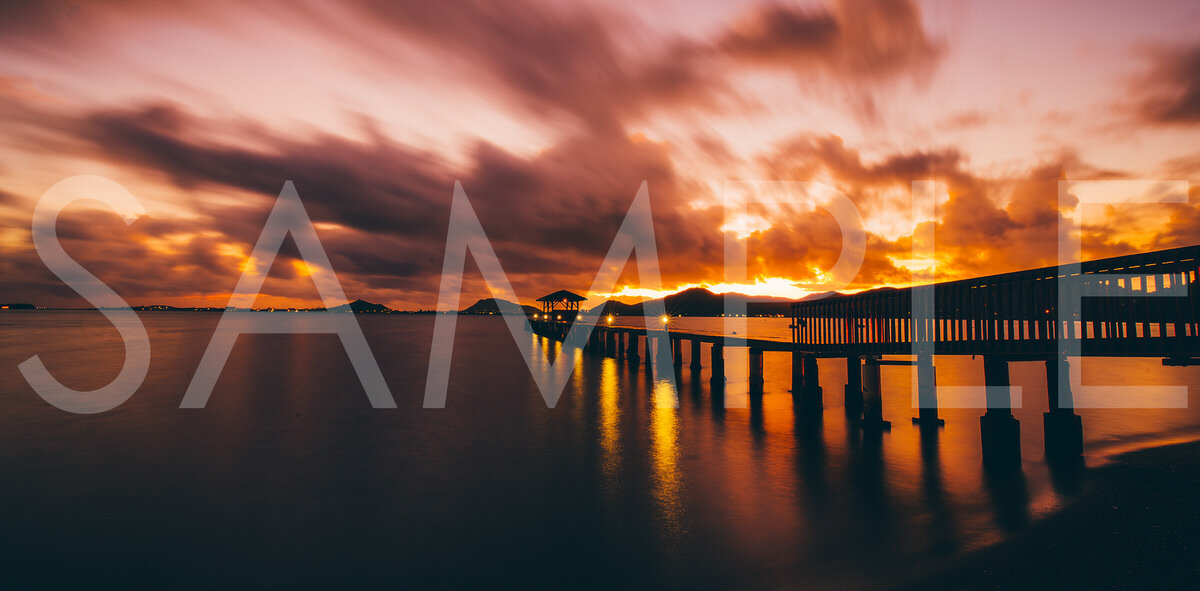 STROLL Take a stroll with me down the pier to enjoy the sunset and the quiet waves