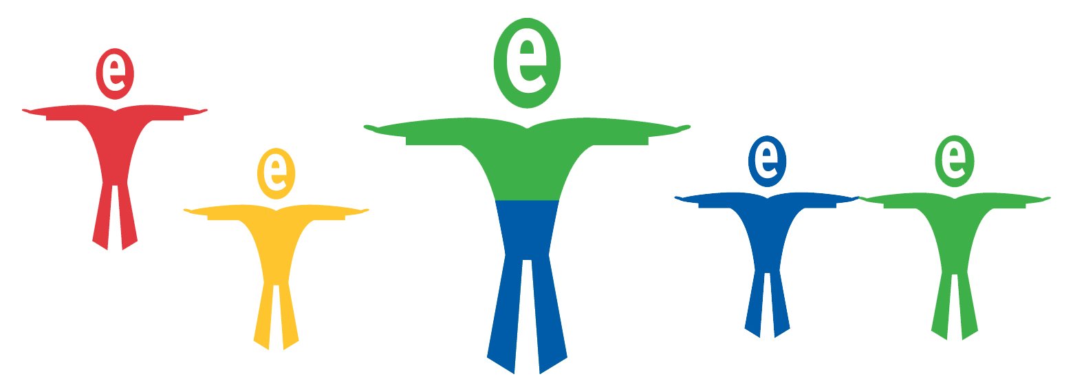 We developed the main identity and the secondary "e-man" concept – a color character analysis system.