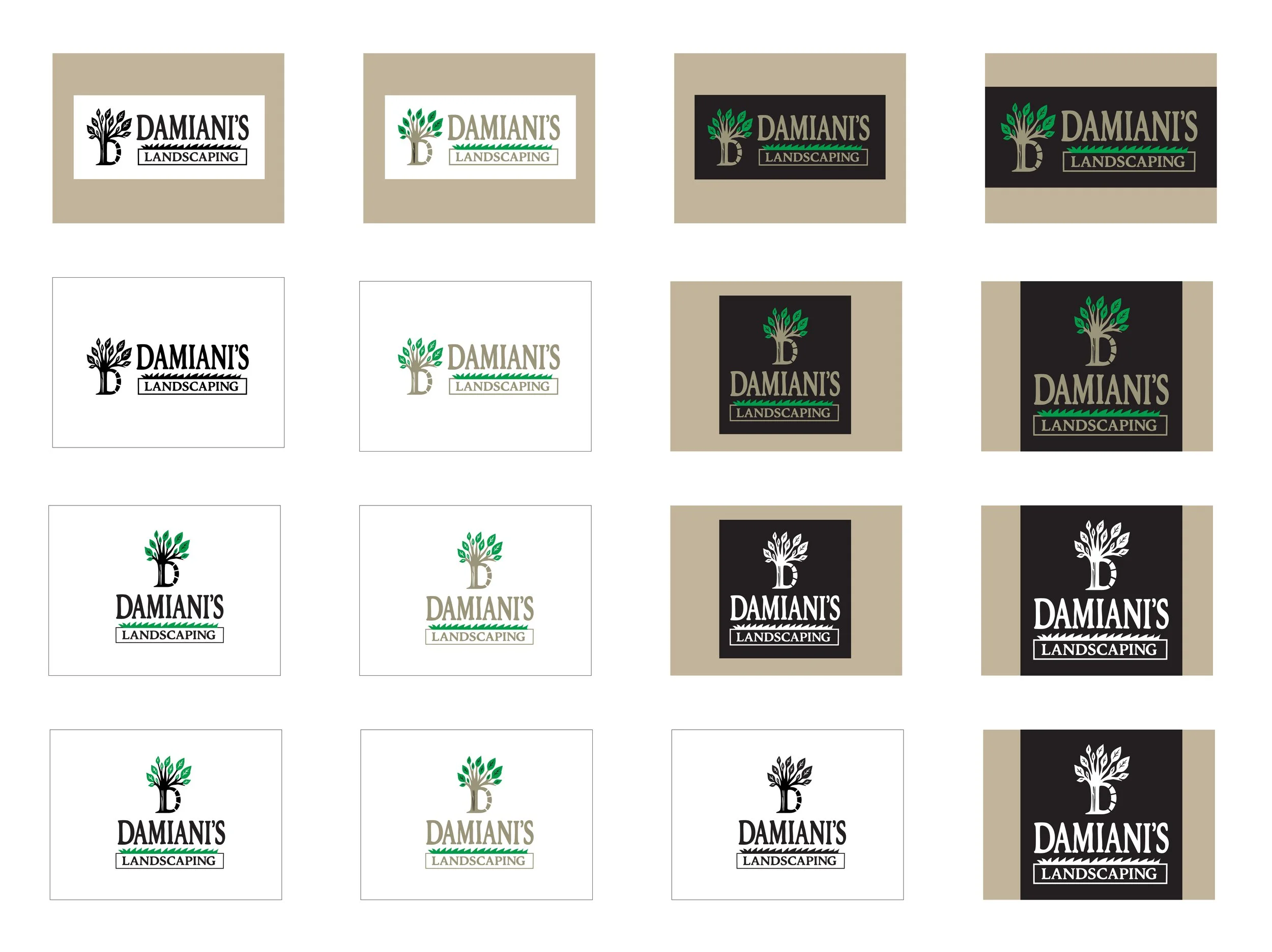 Damiani's Landscaping Logo Finals