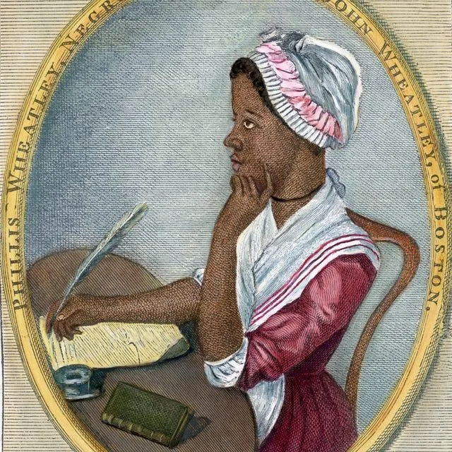 Did you know? 
On October 18, 1775, Phillis Wheatley, the first African American poet to publish a book, was freed from slavery.
Born in West Africa and enslaved at age seven, she mastered English, Greek, and Latin with help from the Wheatley famil