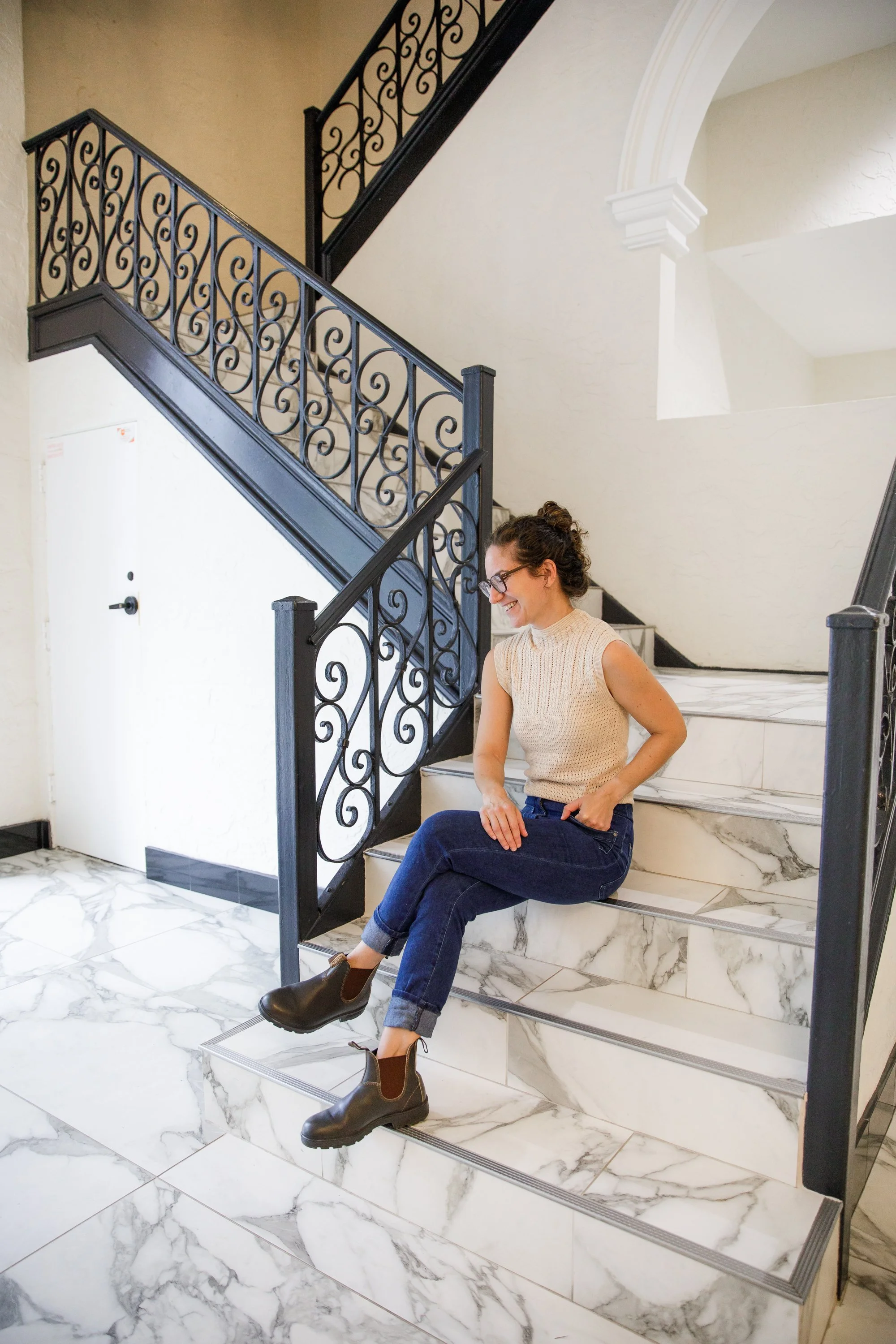 West Palm Beach Comeau building, stairs