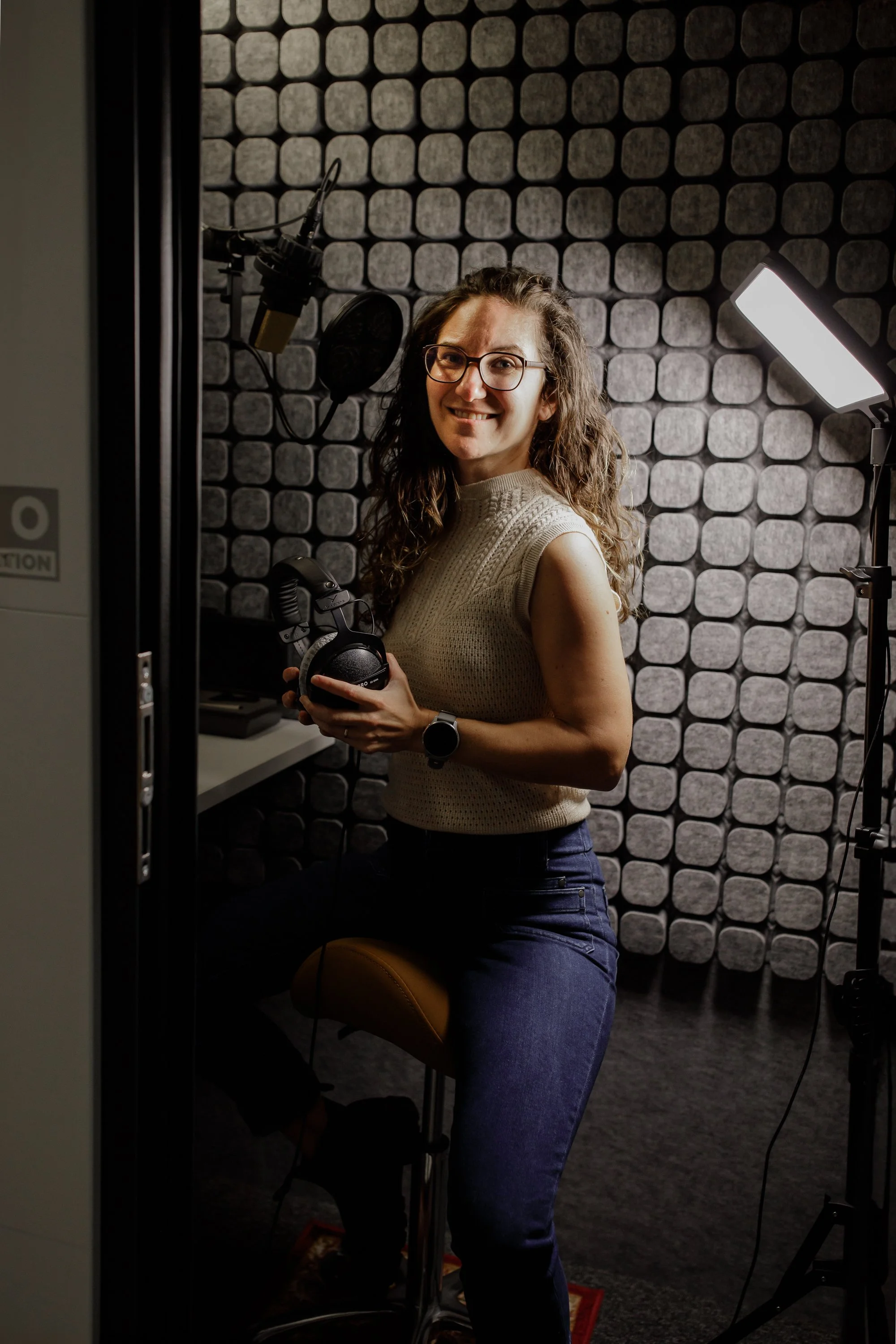 Audiobook engineer and producer, female