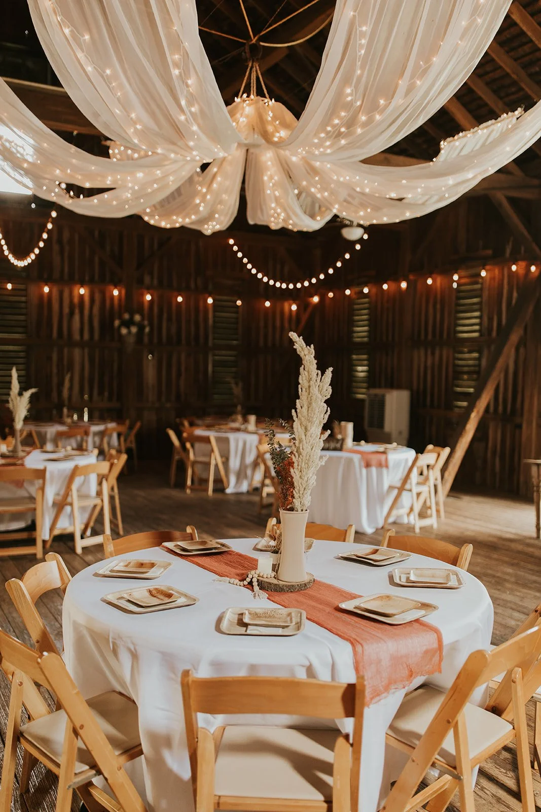 barn wedding venue reception- boho