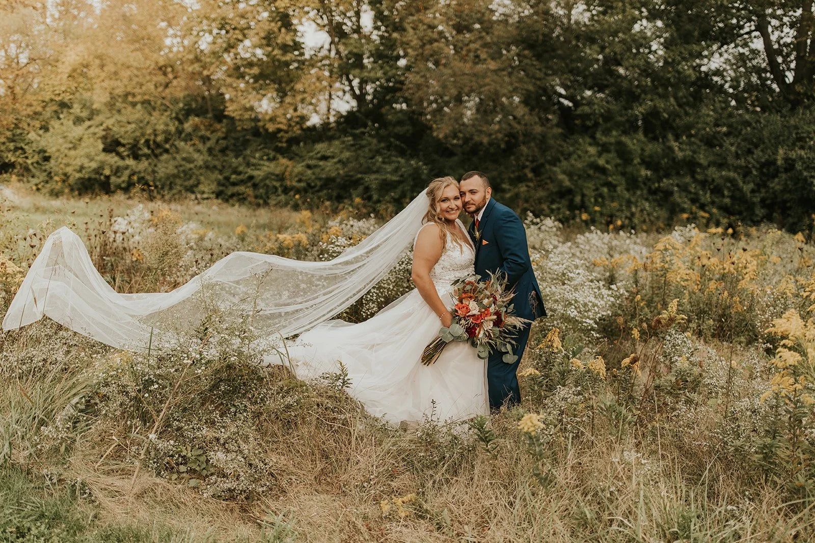 field wedding photos