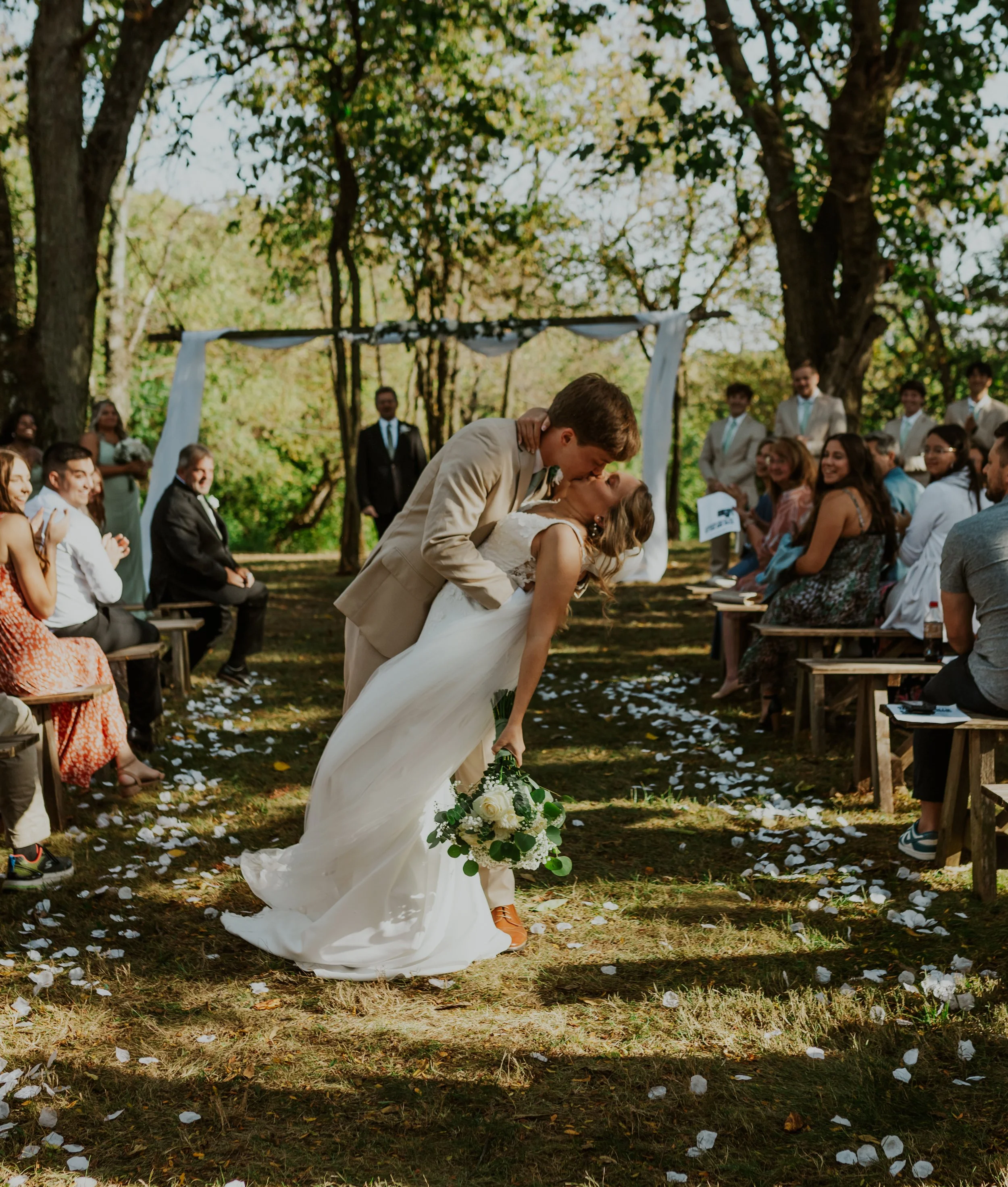 wedding ceremony- bride and groom