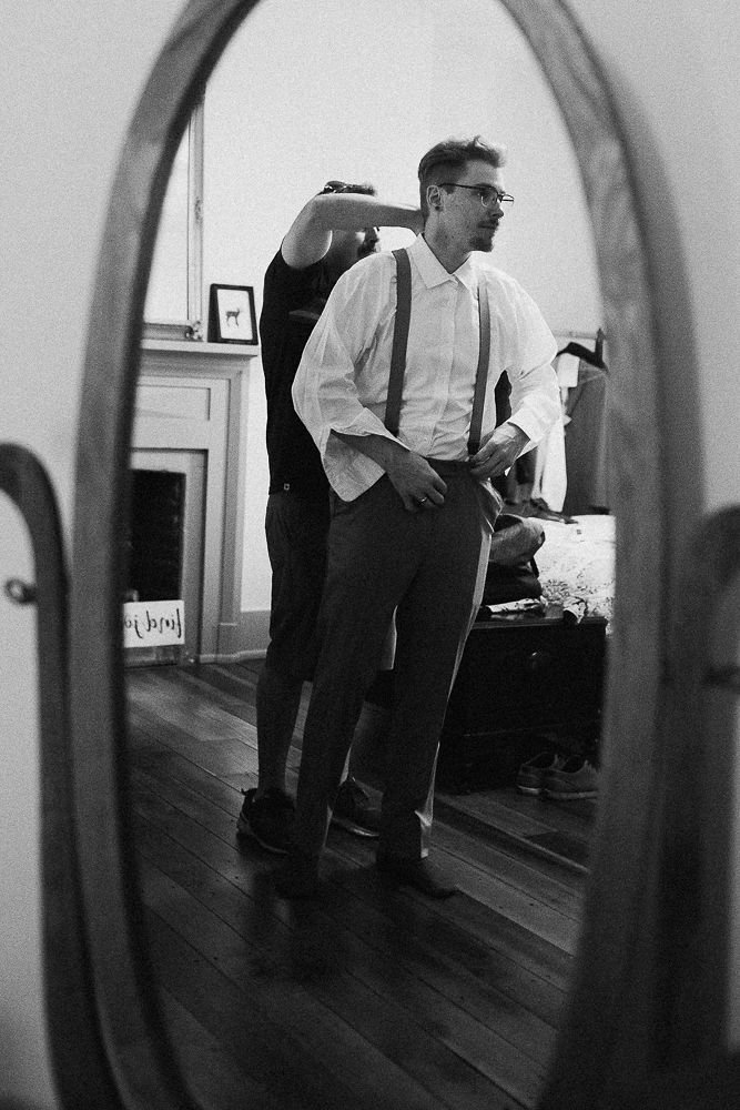 groom- getting ready