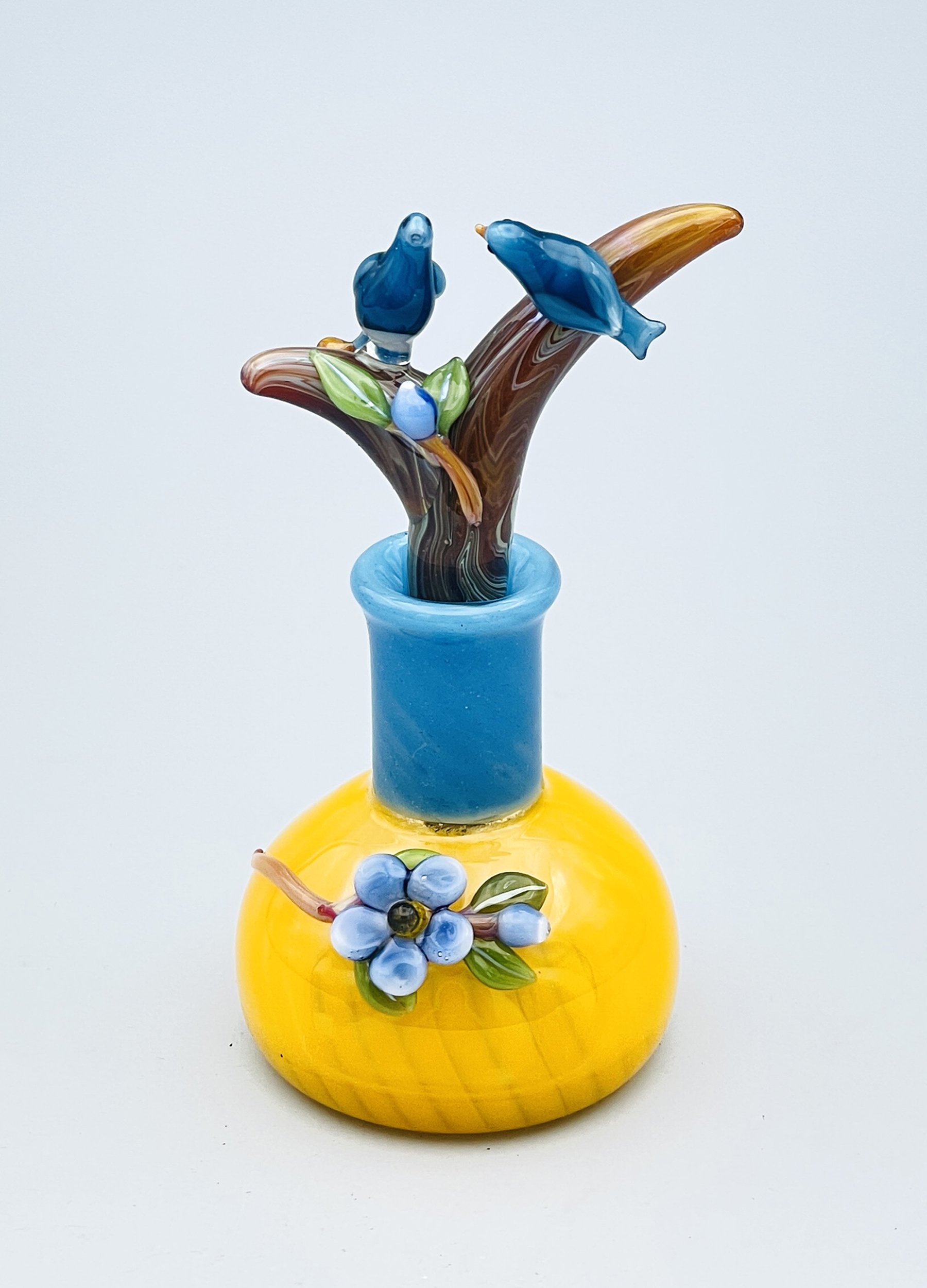 Blue Birds on Branch