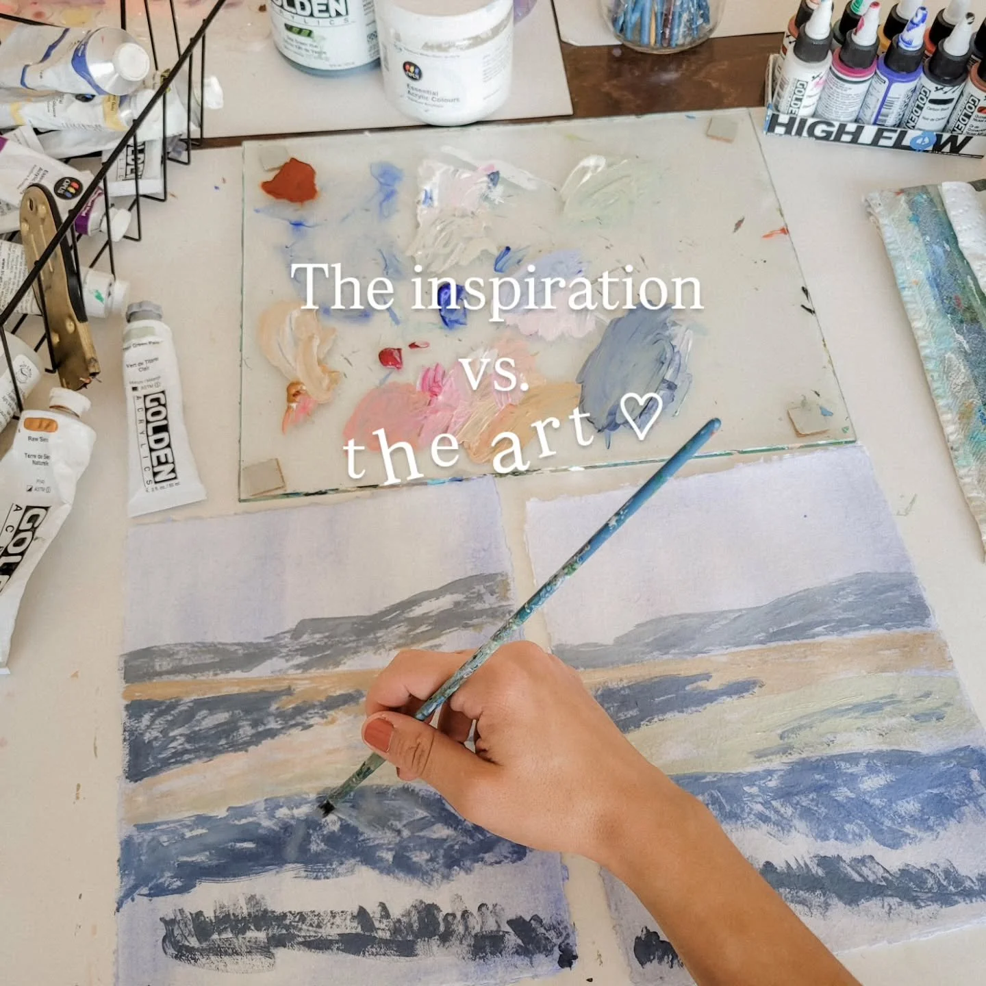 I'm the girl who constantly takes pictures on walks or pulls over to the side of the road like a crazy lady to snap a few photos to paint later.  I can't help when inspiration strikes 🤷🏼&zwj;♀️ my phone is full of reference photos and I wouldn't ha