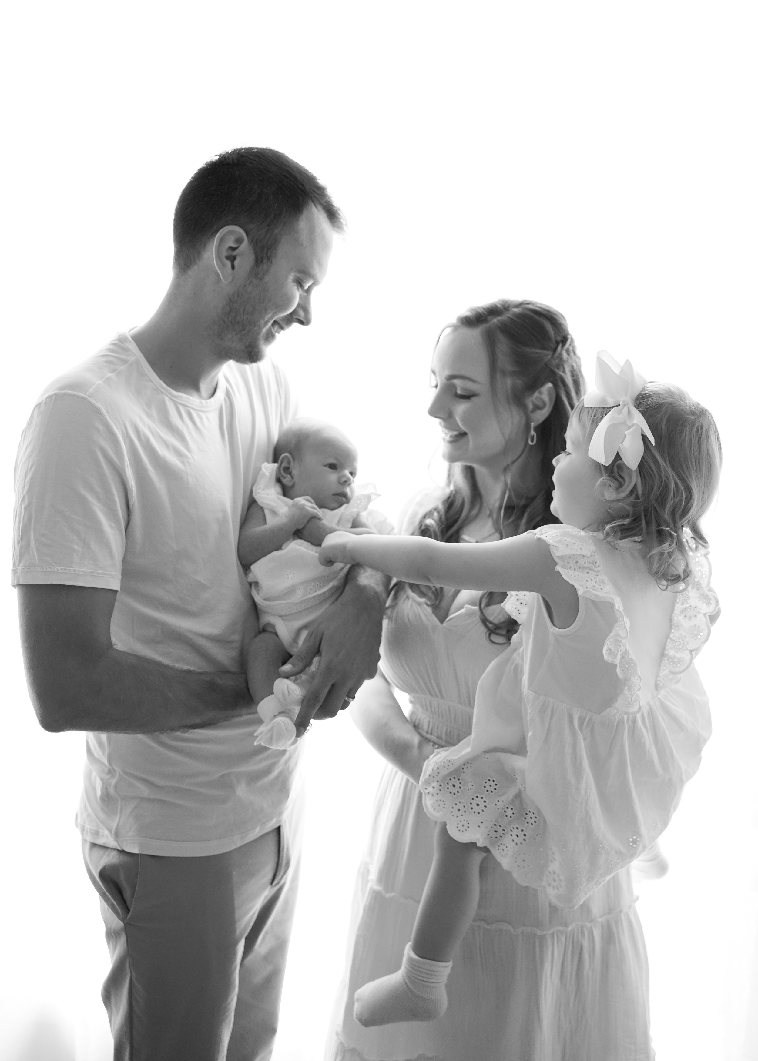 Black and White Family Photography 