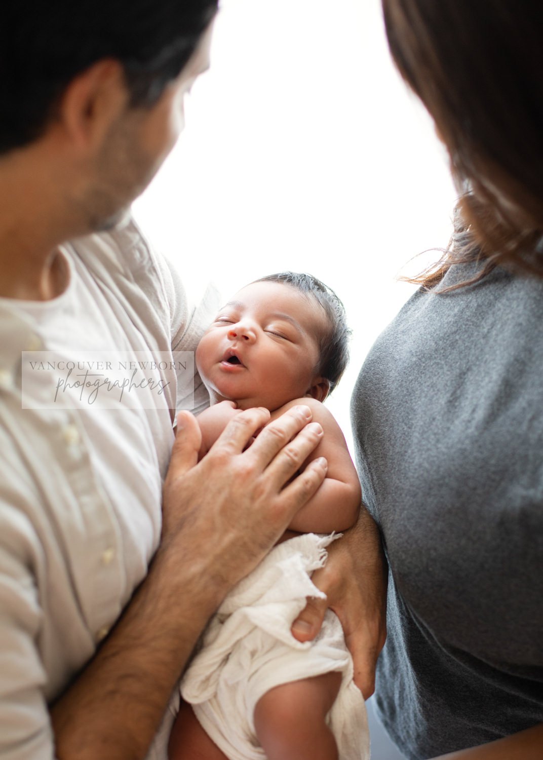 Newborn with Parents Photography